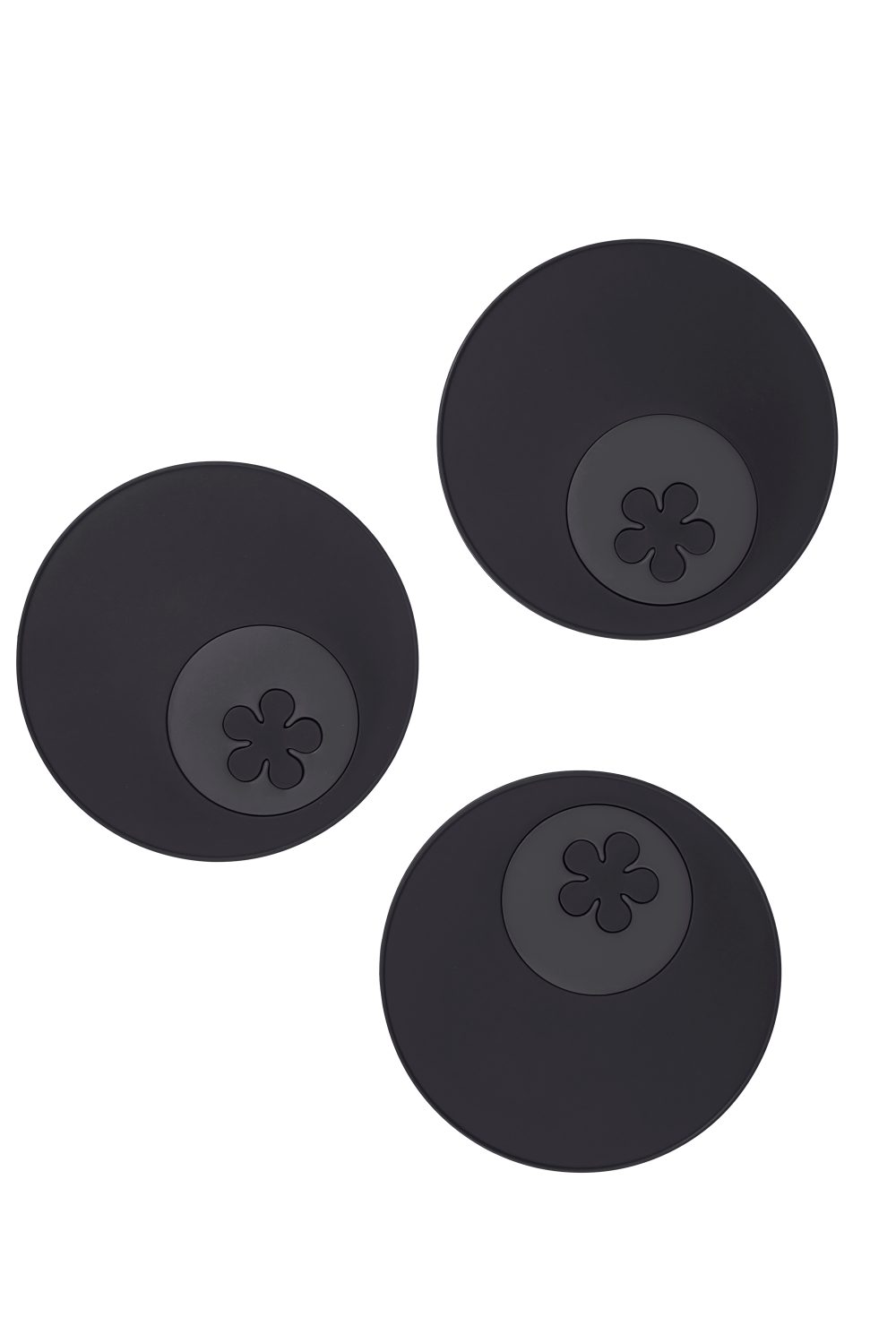 Kochblume Kochbesteck-Set Multiuntersetzer Silikon - 3-tlg. - anthrazit