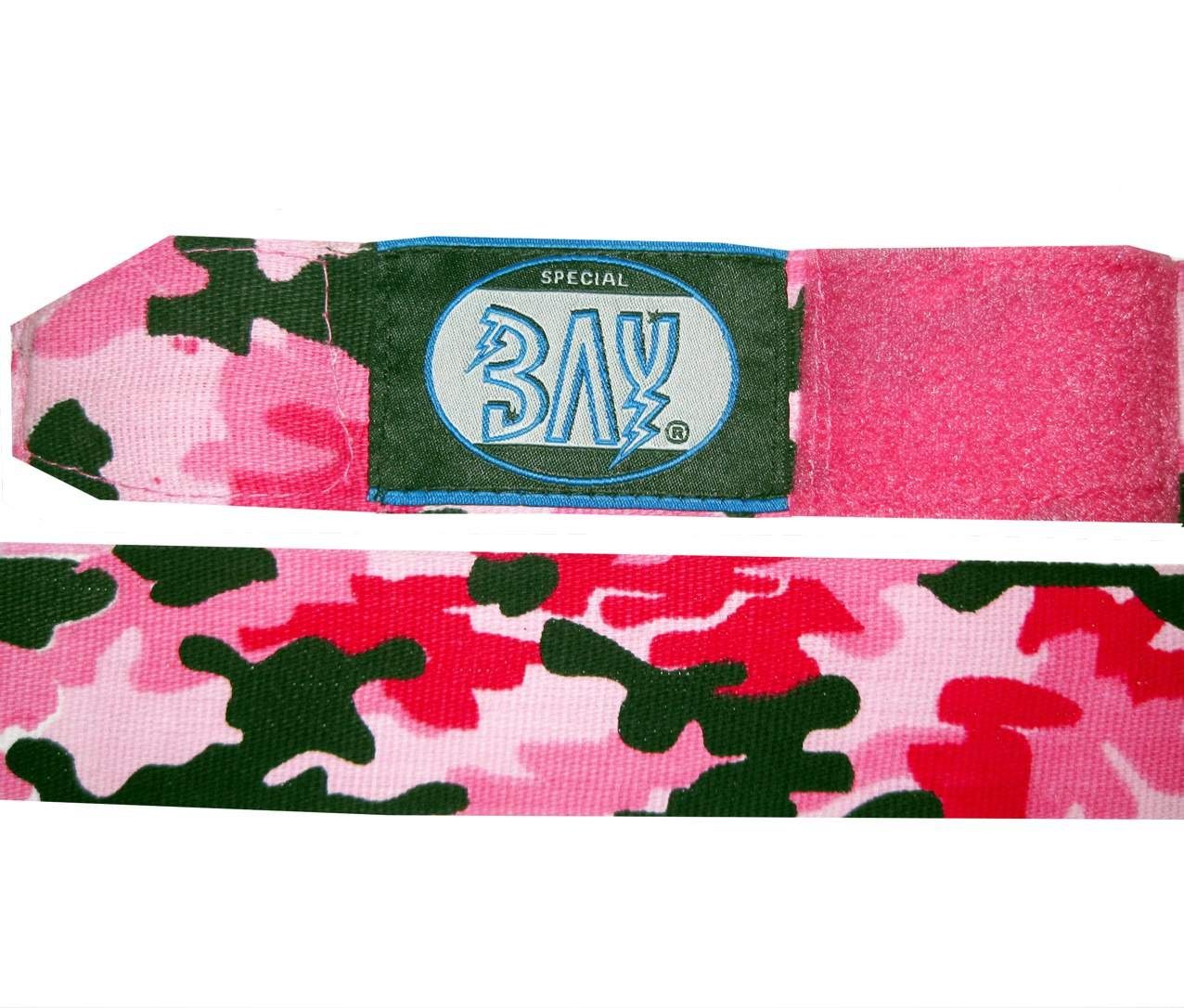 BAY-Sports Boxbandagen Camouflage pink Boxen Handbandagen Box-Bandagen