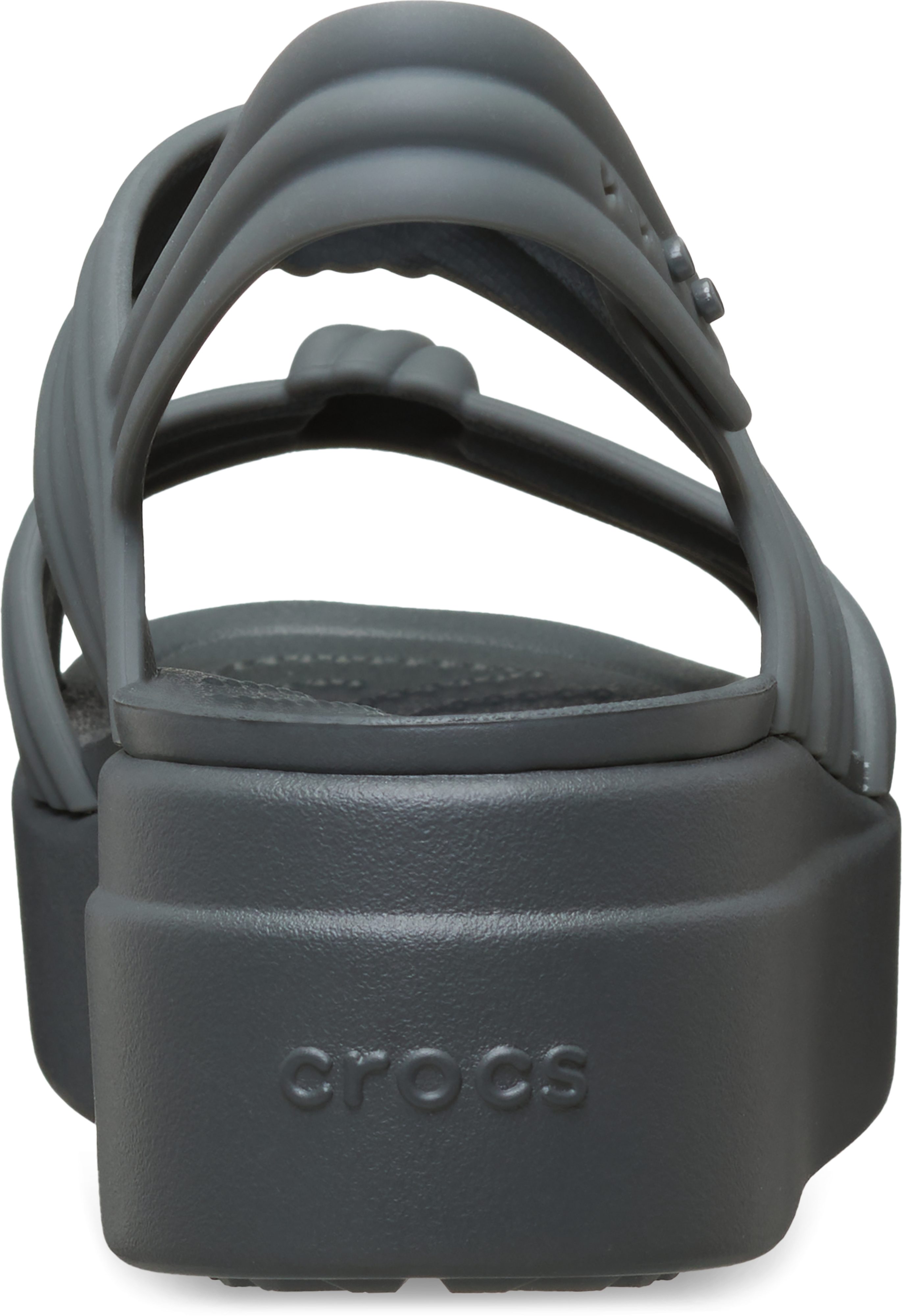 Crocs Brooklyn Knot Low Wedge Keilsandalette Sommerschuh, Plateausandalette, Urlaubsschuh mit weichem Fußbett