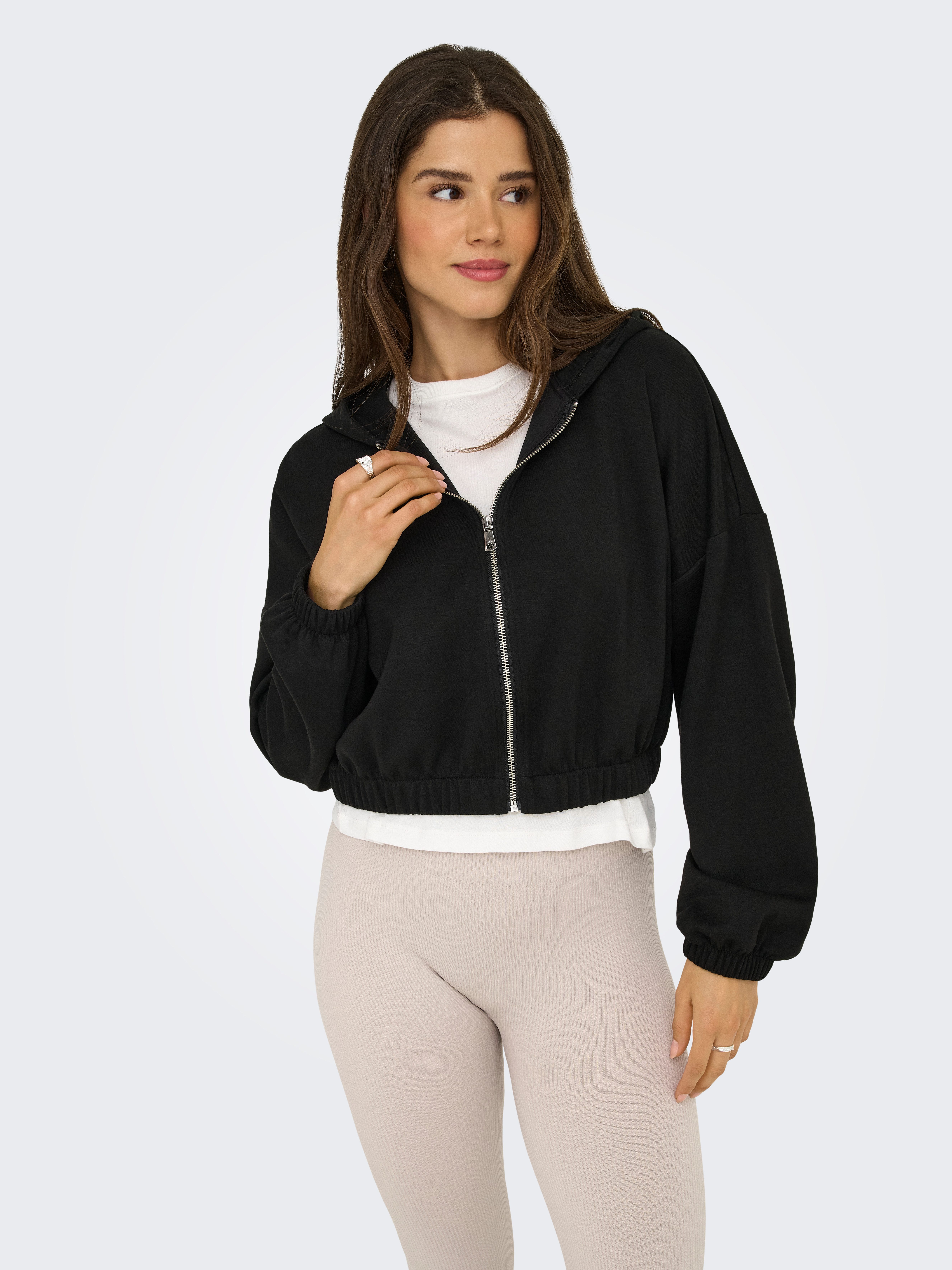 ONLY Kapuzensweatshirt ONLSCARLETT LS ELASTIC ZIP günstig online kaufen