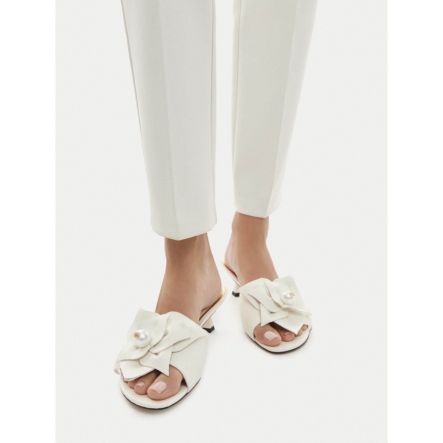 GINO ROSSI Gino Rossi Damen-Flip-Flops, weiß Badepantolette