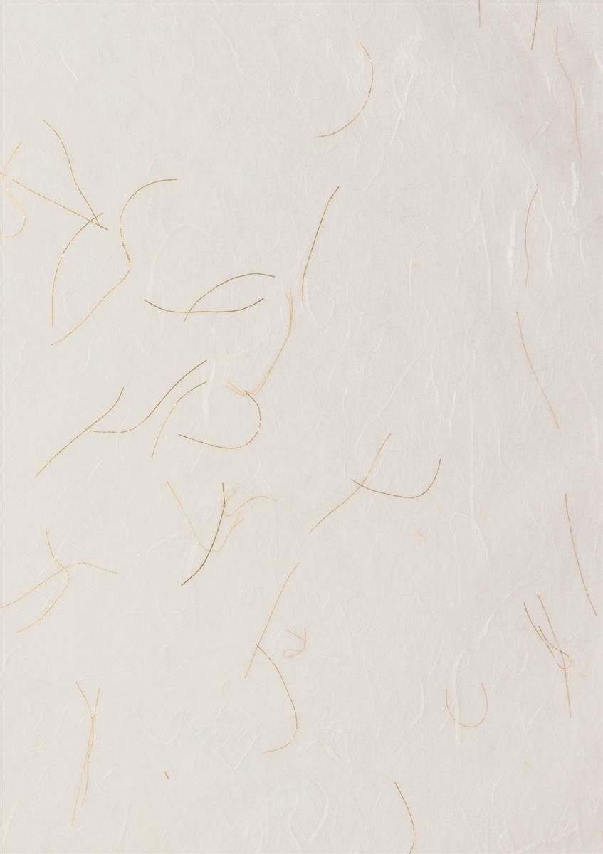 Heyda Seidenpapier Heyda 204719000 Strohseide "mit Goldfäden" 50 x 70 cm weiß