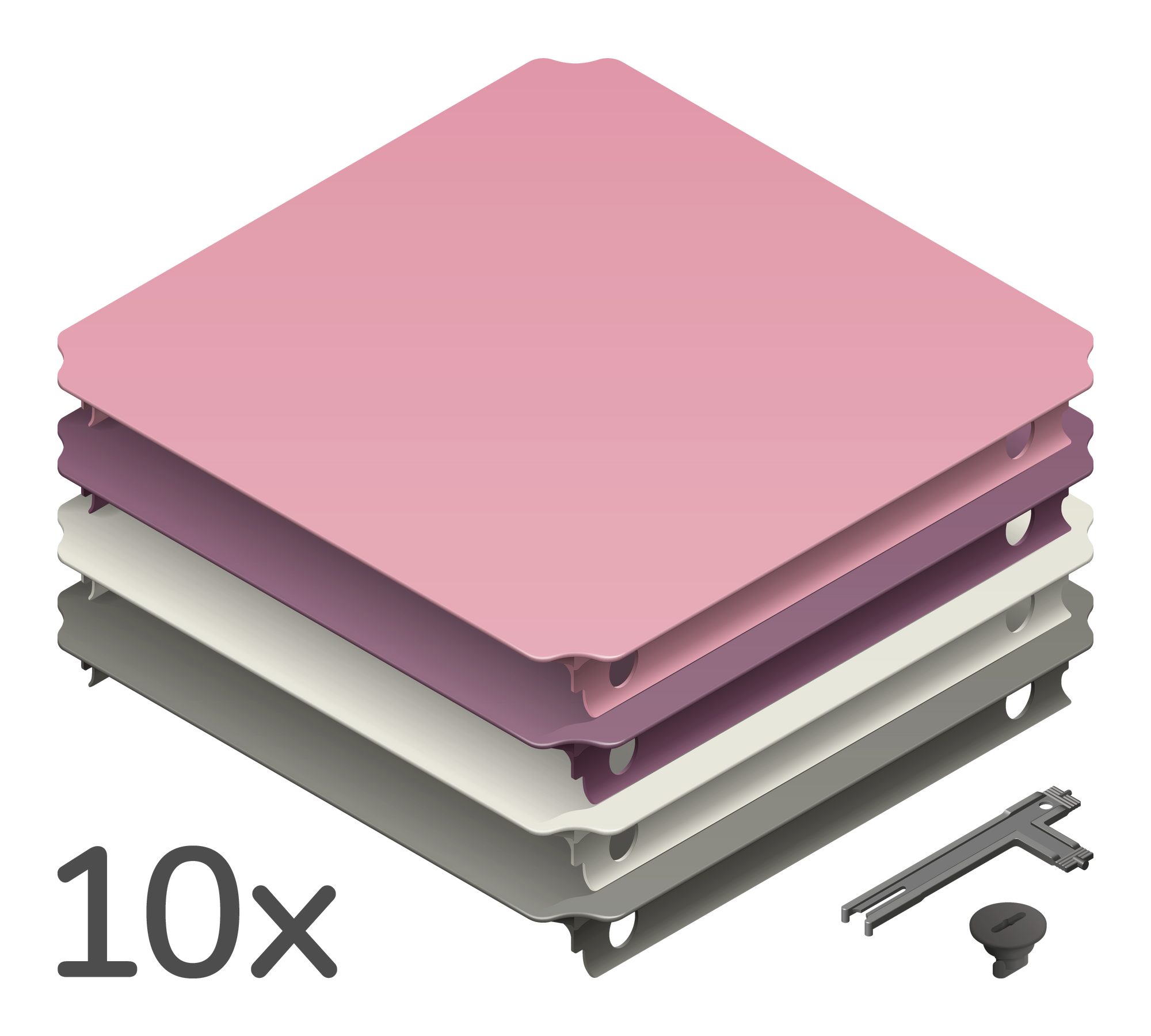 QUADRO Klettergerüst Plattenset XXL Home