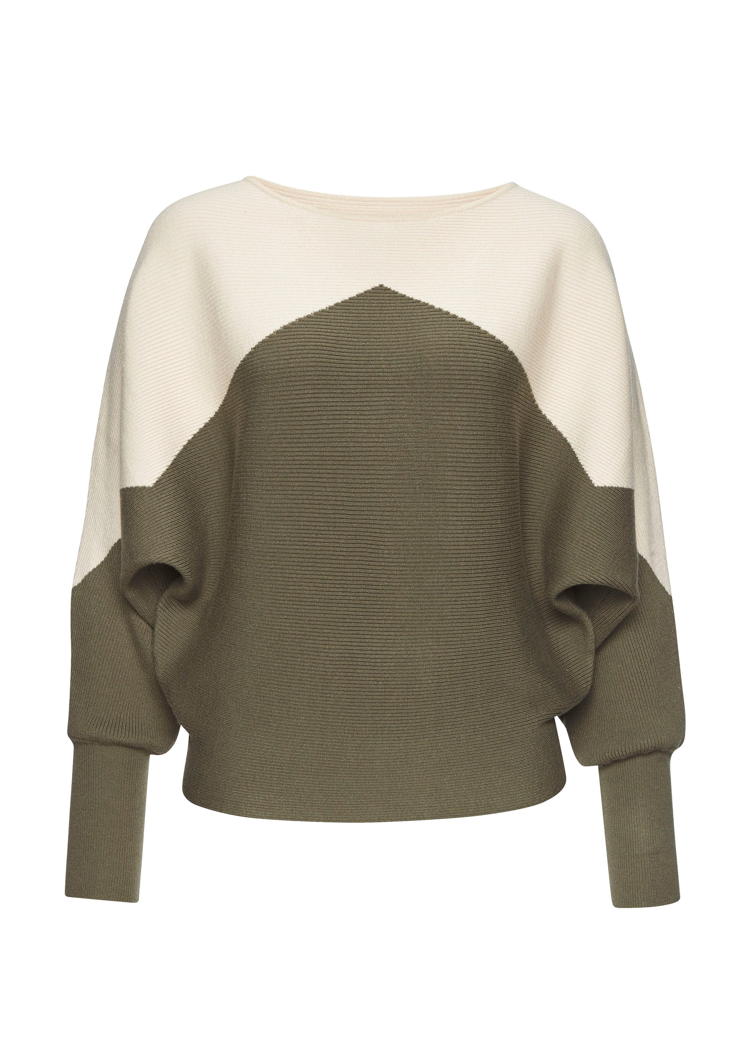 LASCANA Strickpullover mit Colorblock-Optik und leichten günstig online kaufen
