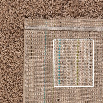 Teppich Unicolor - Einfarbig, SIMPEX24, Läufer, Höhe: 30 mm, Einfarbig Shaggy Teppich Wohnzimmer Langflor versch. farben und größen