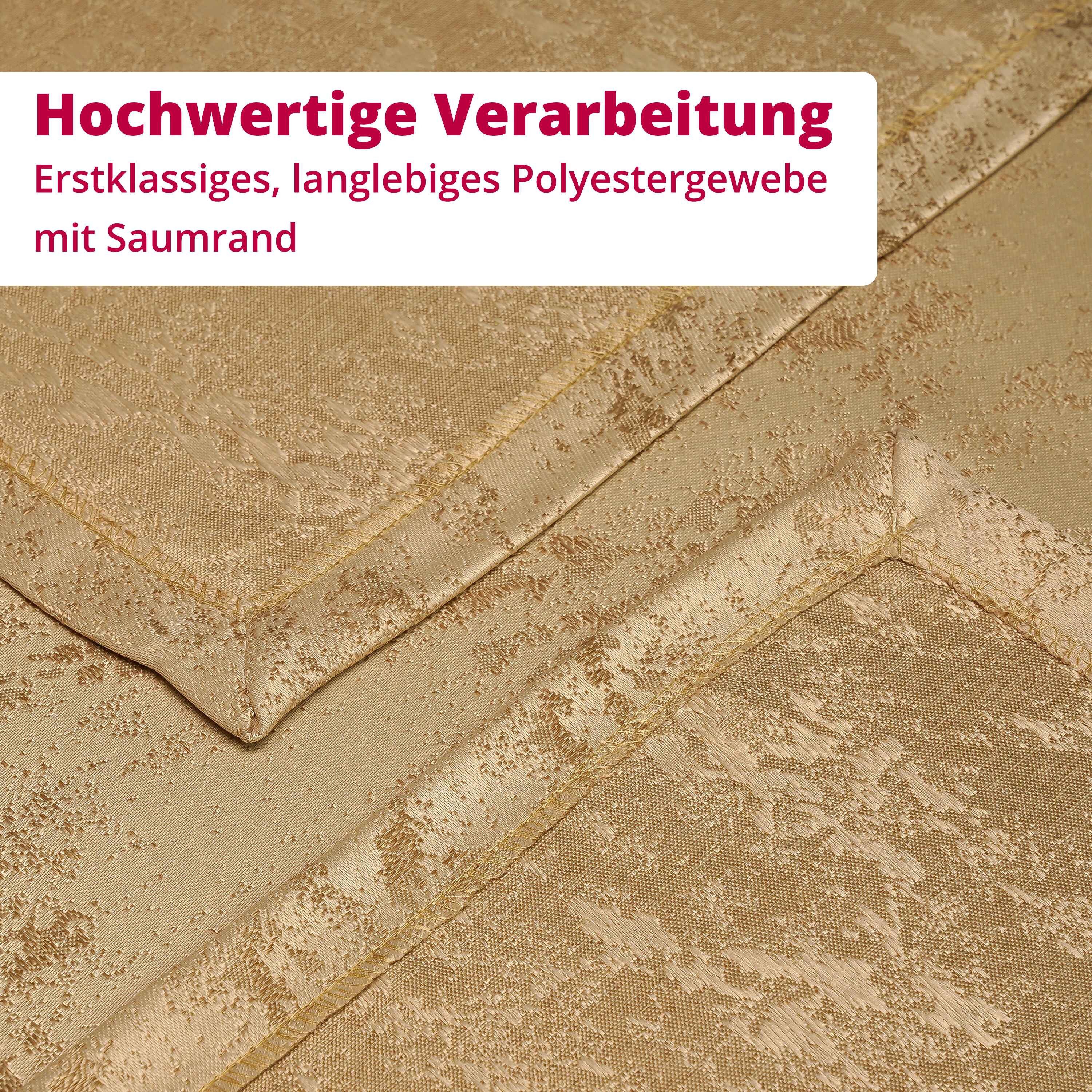 DecoHomeTextil Heimtextilmanufaktur Tischdecke Jacquard GRANIT Meliert mit Lotus Effekt – Bild 5 von 5