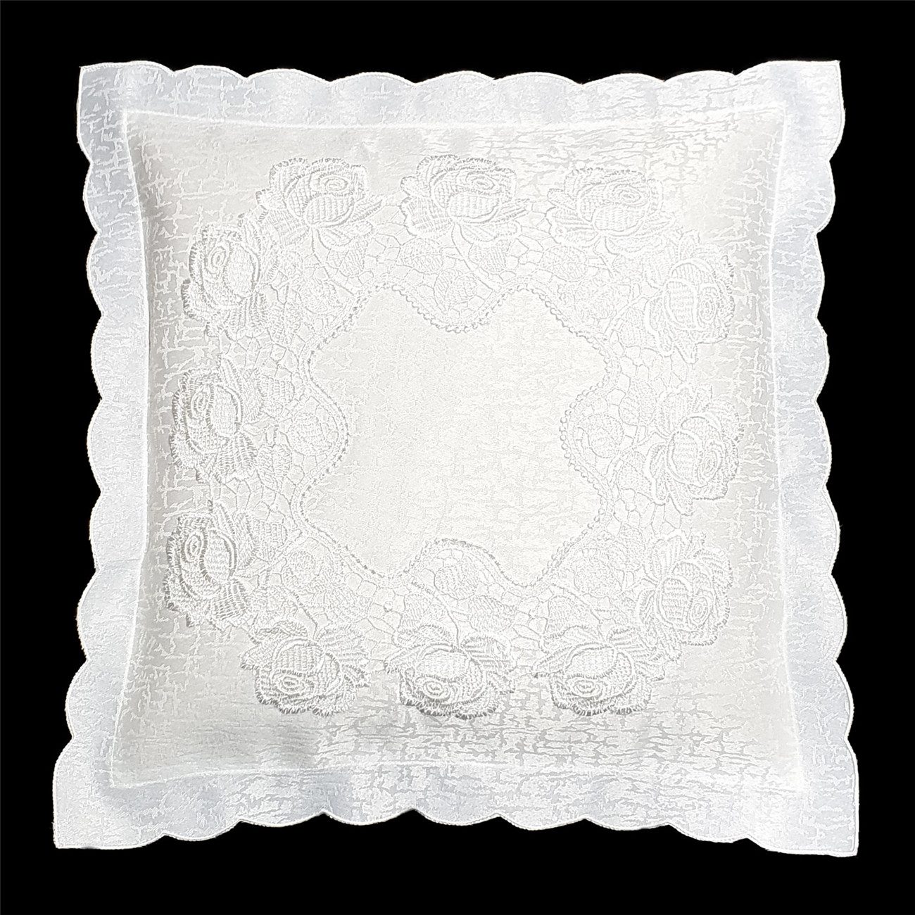 Stoffschmiede Tischdecke / Spitze / Rose / 28x160cm günstig online kaufen