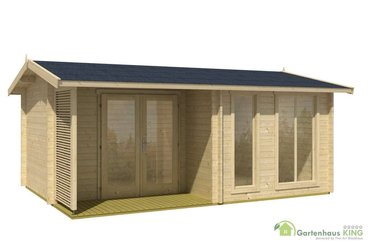 Thumbnail - LASITA MAJA Gartenhaus Brighton 44 Holzhaus Blockbohlenhaus, BxT: 540x390 cm