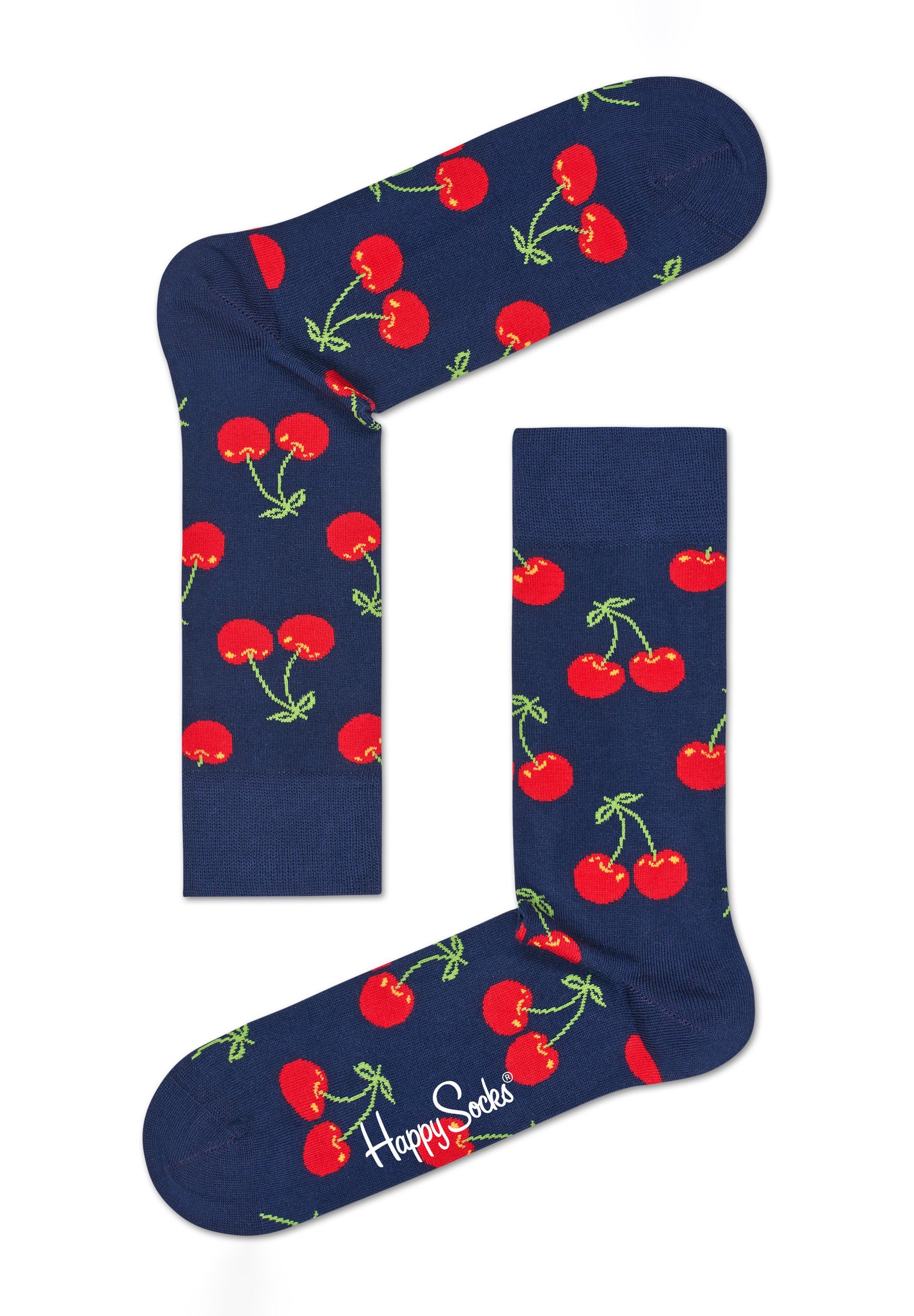 Happy Socks Basicsocken 2-Pack Classic Cherry Socks aus nachhaltiger Baumwo günstig online kaufen