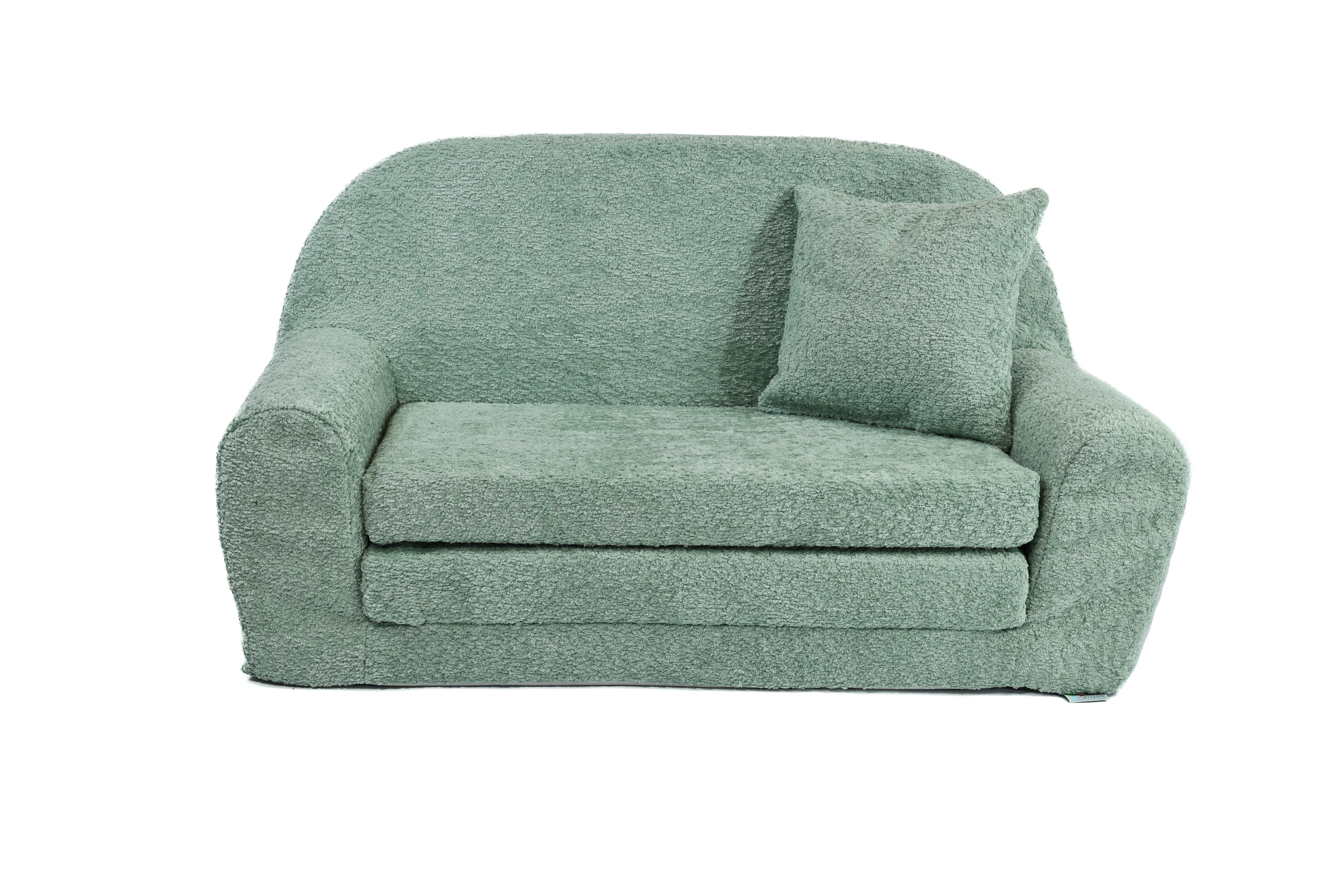 Kindersofa Mini-Sofa Kindersofa Spielsofa aus Teddy-Stoff ausklappbar