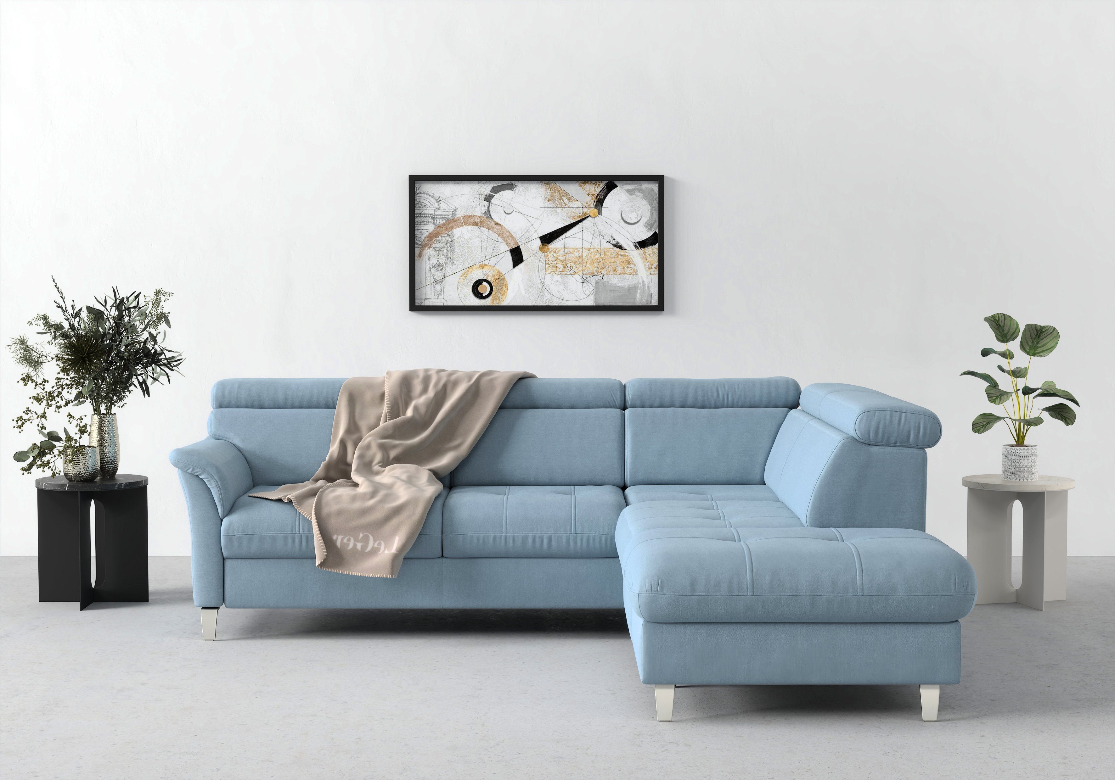 sit&more Ecksofa Marano L-Form, inklusive Kopfteilverstellung, günstig online kaufen