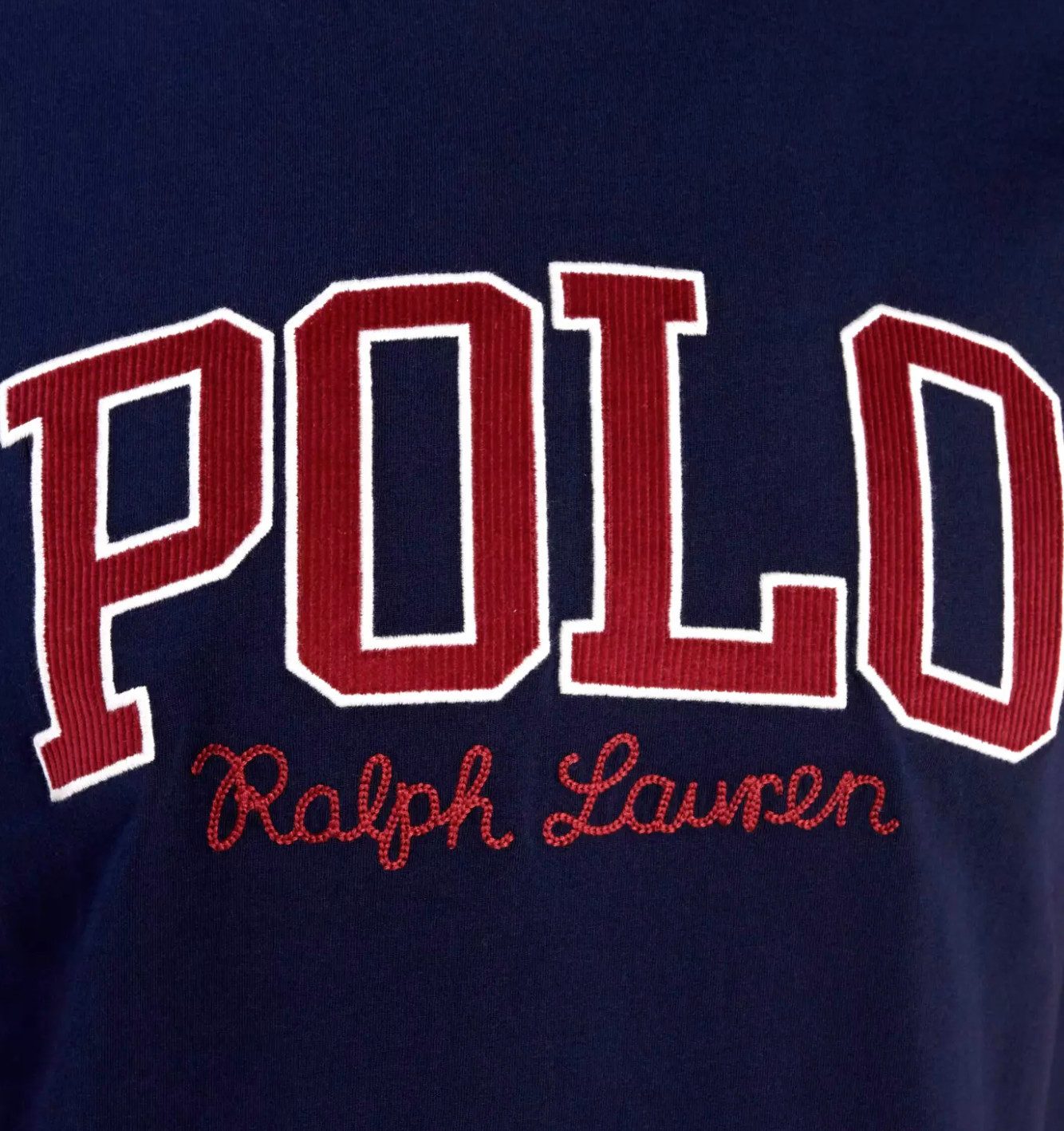 Polo Ralph Lauren T-Shirt 90s Big Logo Retro Classic Fit 90s Großer Collegiate-Logo-Aufdruck auf der Brust
