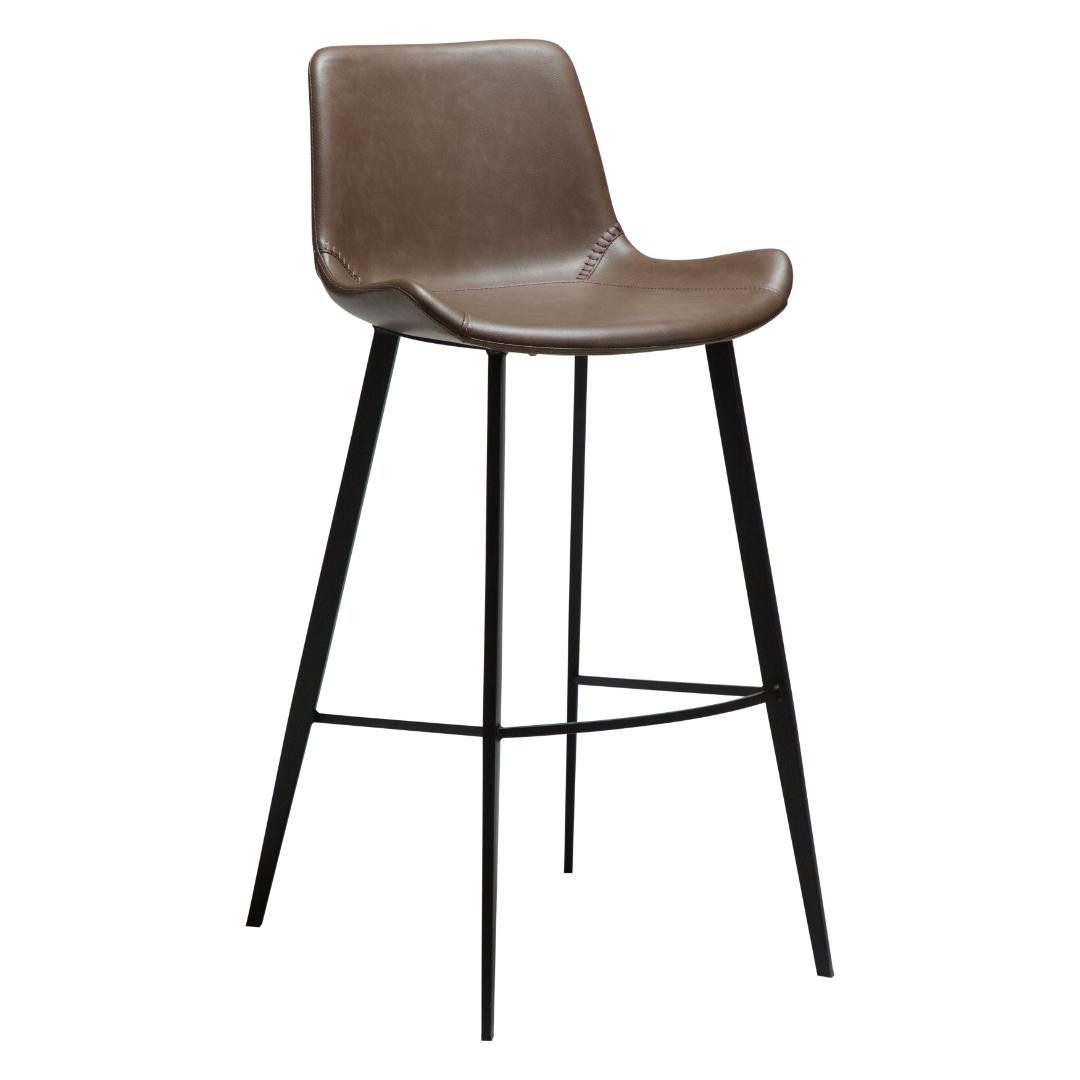 Danform Barhocker 2er Set Hype Dan-Form Barhocker PU-Kunstleder brau