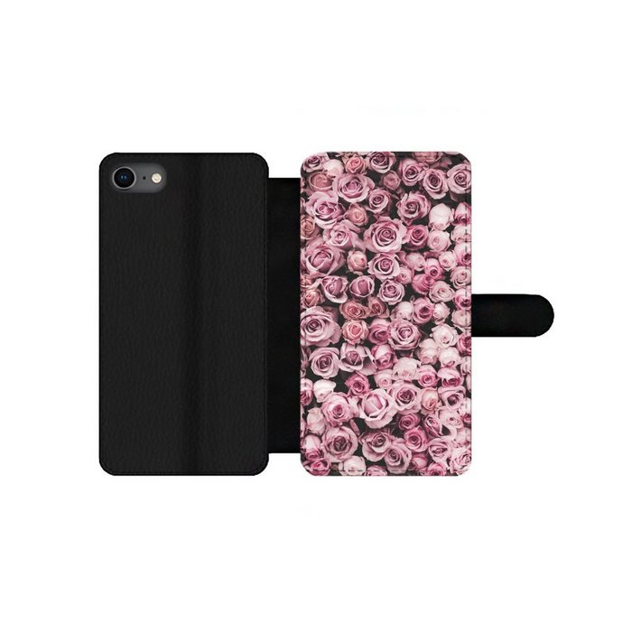 MuchoWow Handyhülle Blumen - Rosen - Natur - Rosa - Botanisch Handyhülle Telefonhülle Apple iPhone 8