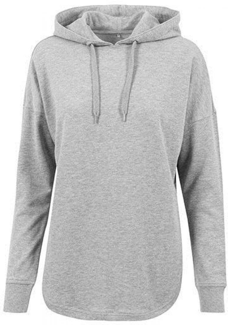 Build Your Brand Kapuzenpullover Damen Oversized Hoody / Modisch abgerundeter Saum