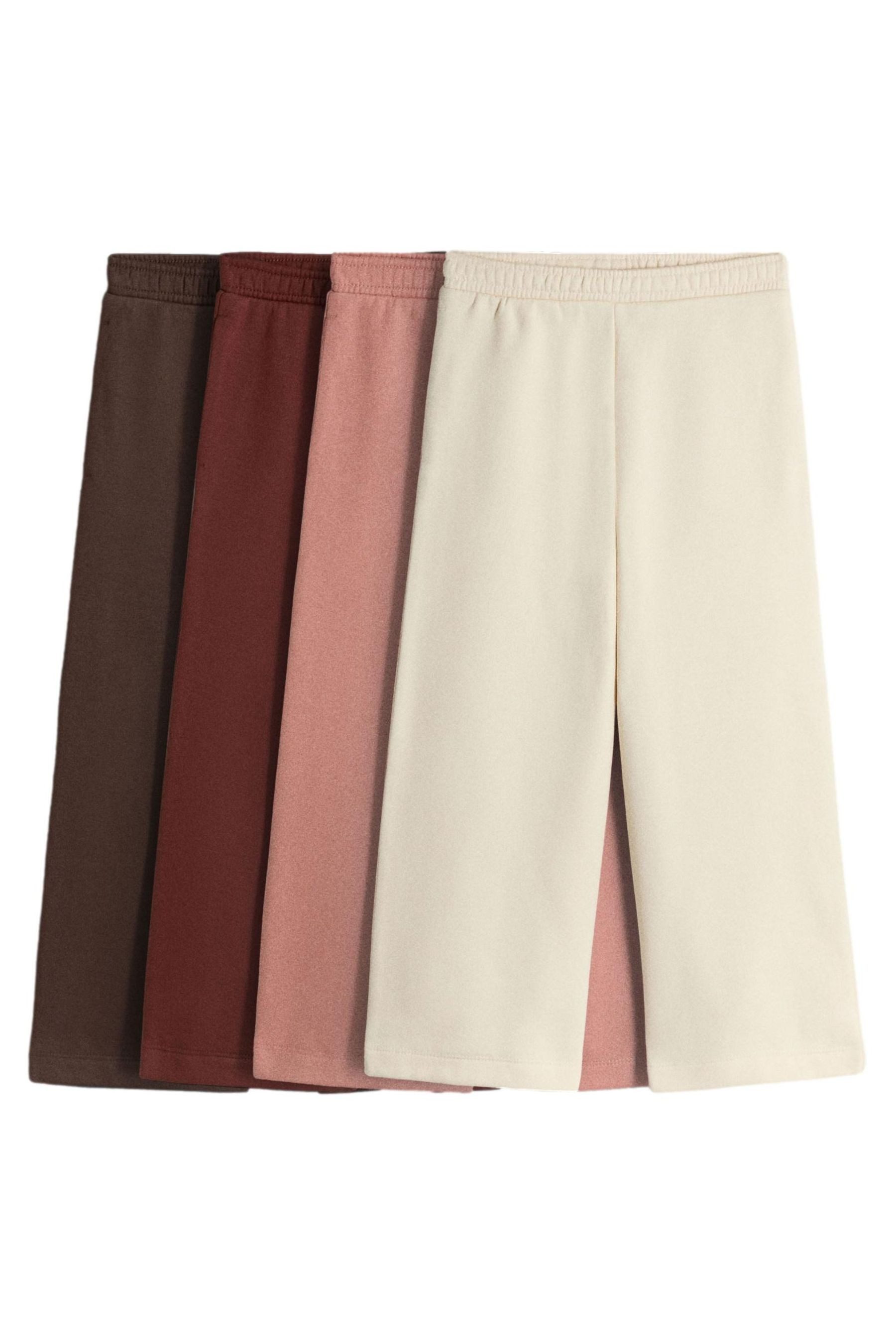 Jogginghose The Set Jogginghosen mit weitem Bein, 4er-Pack