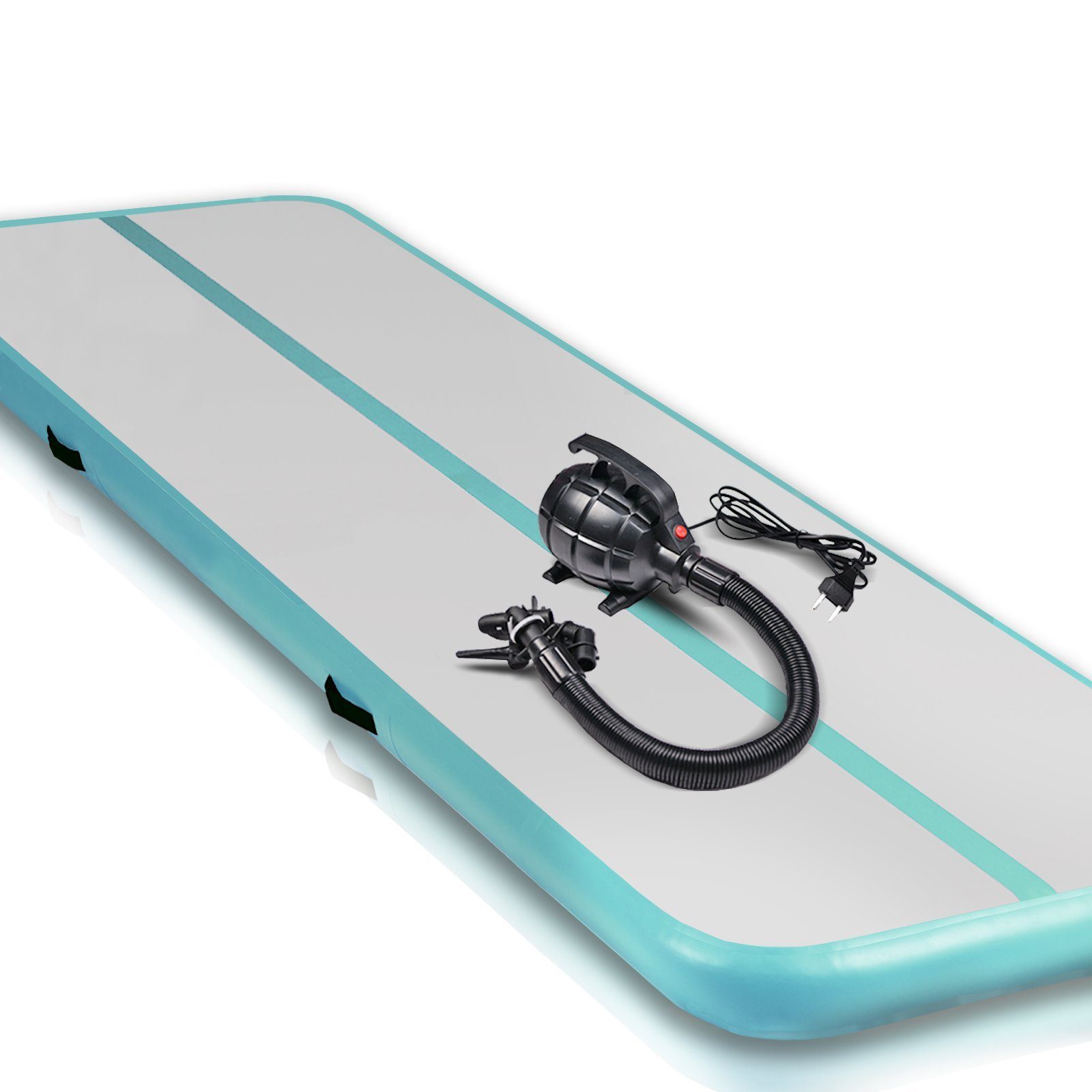 VENDOMNIA Turnmatte AIRTRACK - Fitness Sport 3/4/5/6/7/8m Farbwahl (elektrische Luftpumpe aufblasbar PVC Dicke:10/20cm), Tumbling Tracking Gymnastik Yoga Air Track Matte