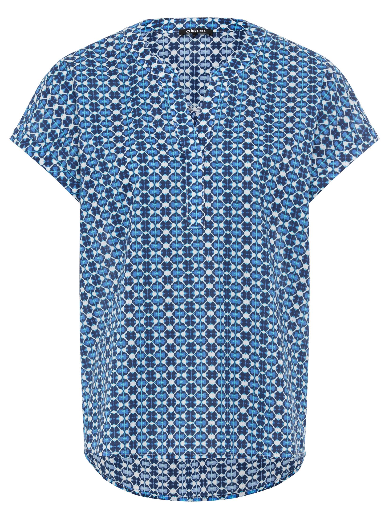 Olsen Kurzarmbluse Blouse Woven Short Sleeves