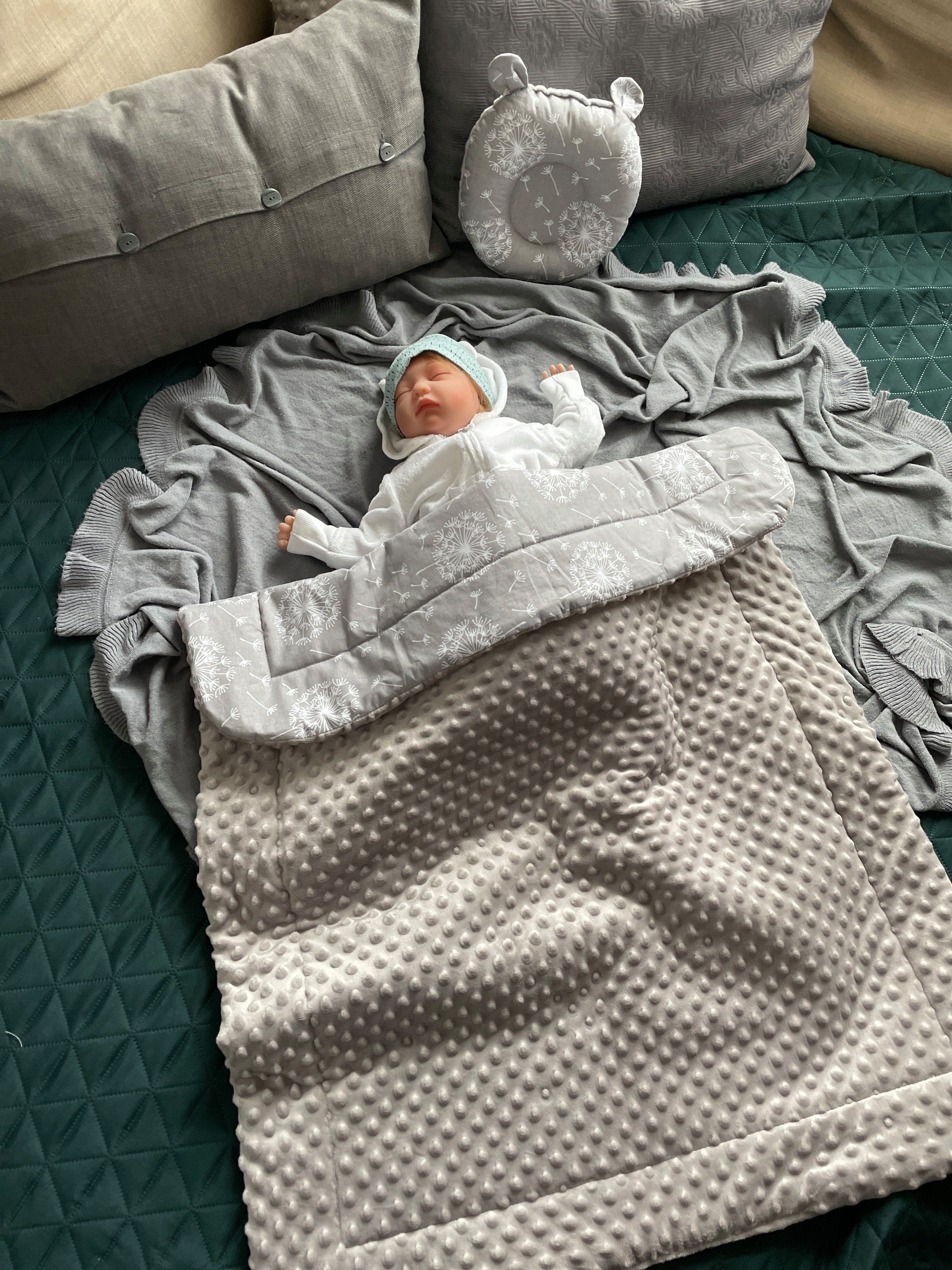 Babydecke Warm, Mittelwarm BAUMWOLLE/MINKY Babydecke 80x100 cm Kuscheldecke günstig online kaufen