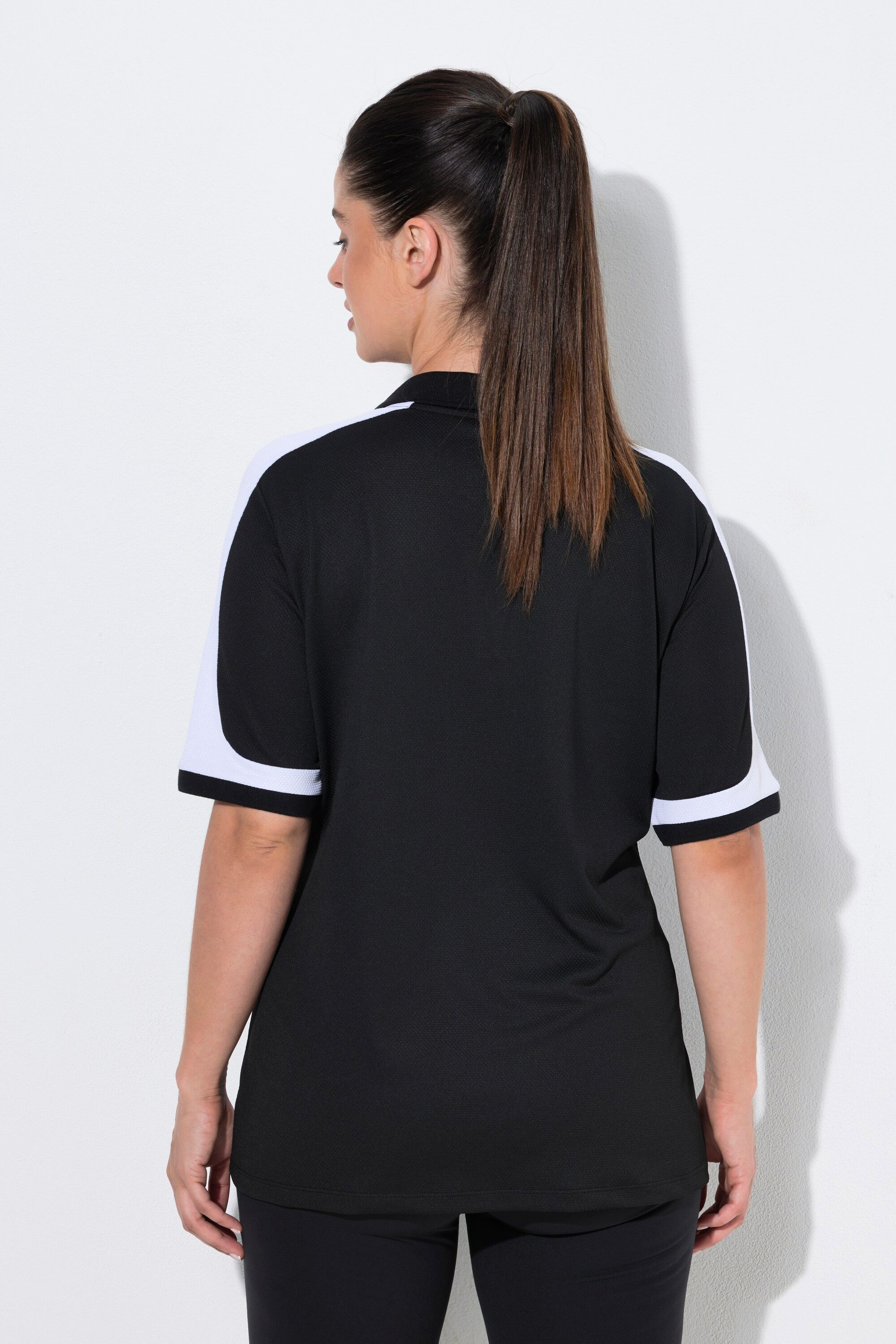 Ulla Popken Poloshirt Funktions-Poloshirt antibakteriell Polokragen