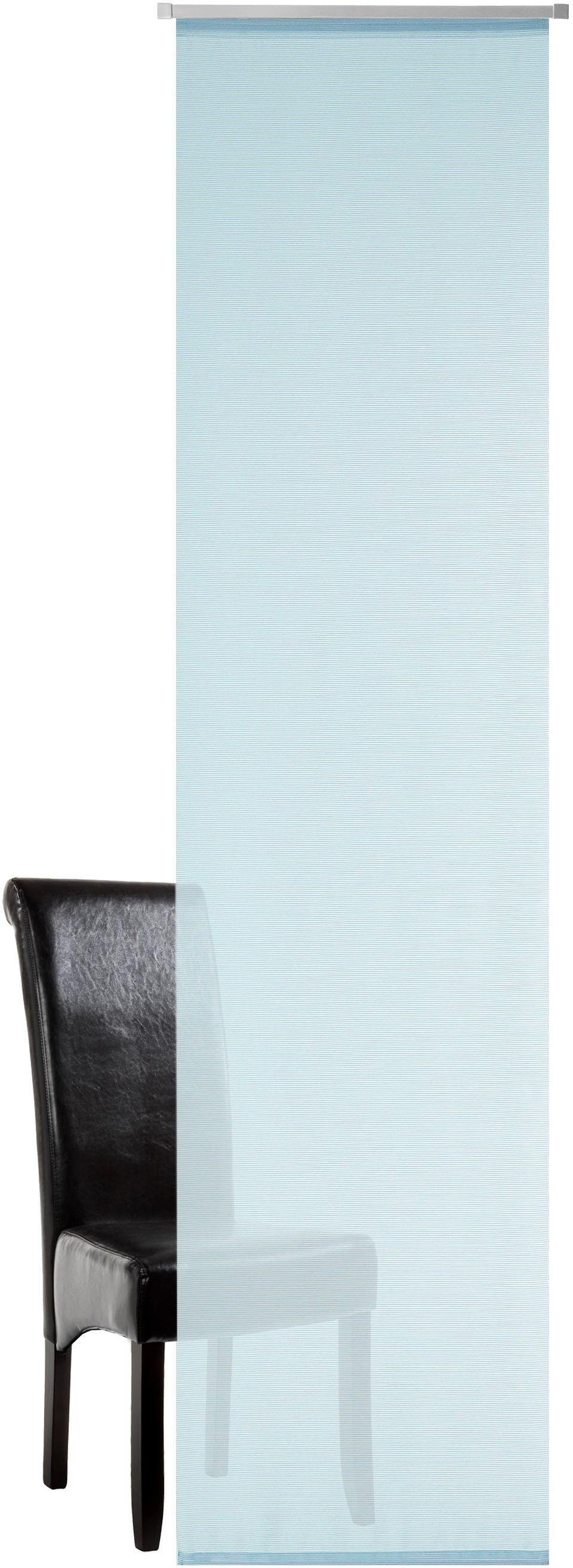 Schiebevorhang Vorhang Jacquard, for bleu HxB: Neutex halbtransparent, Kanada, you!, 245x60, (1 Alupaneelwagen mit Paneelwagen St),