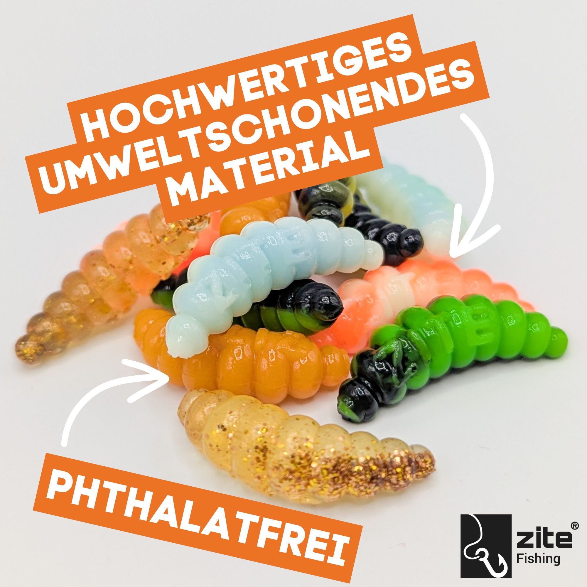 Zite Kunstköder Mighty Mag Mix Aroma 2,8 cm Bienenmade 12 Stück