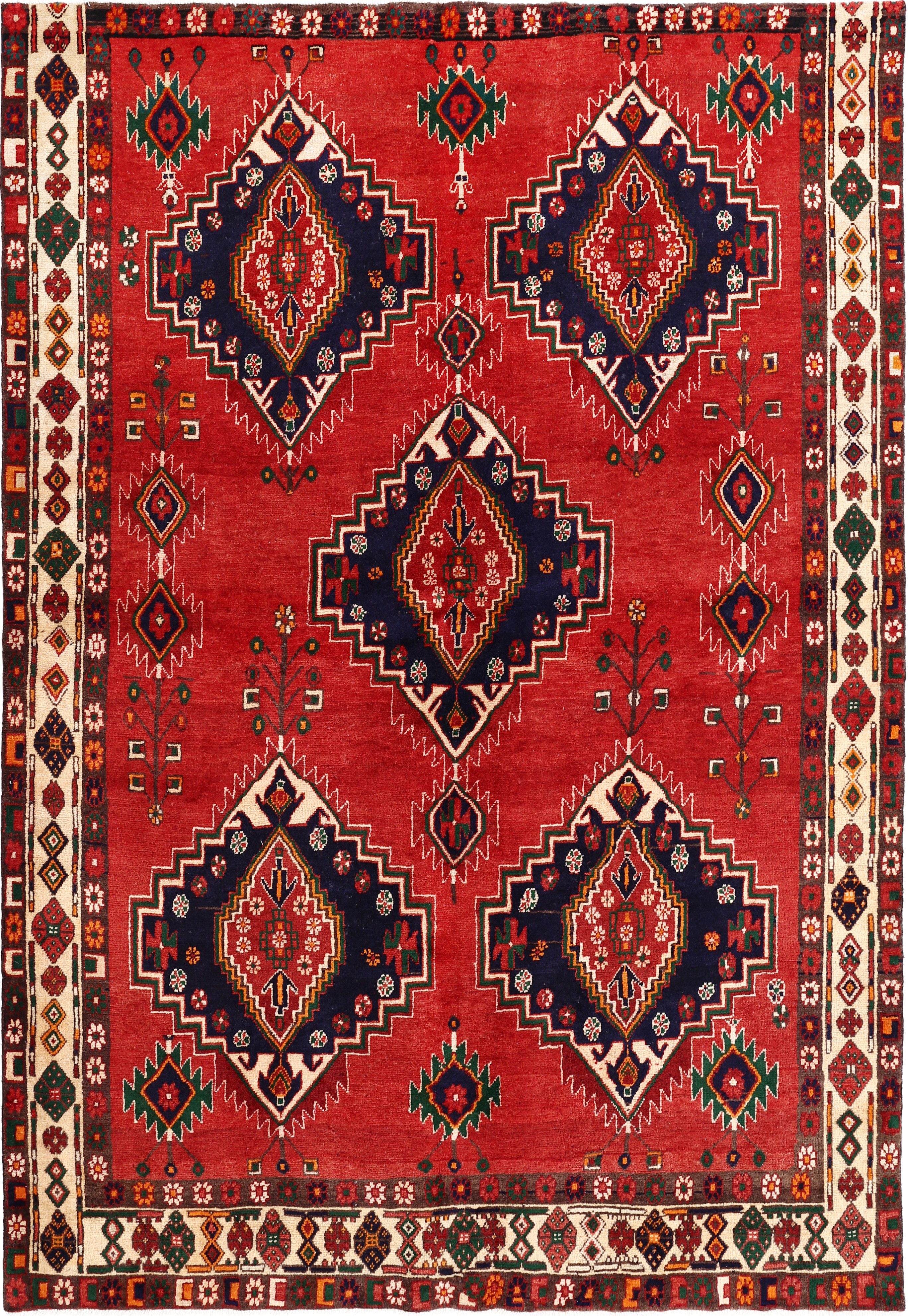 Carpet Avenue Teppich Afshar Shahr-Babak Patina 246x167, Rechteck, Höhe: 7 mm