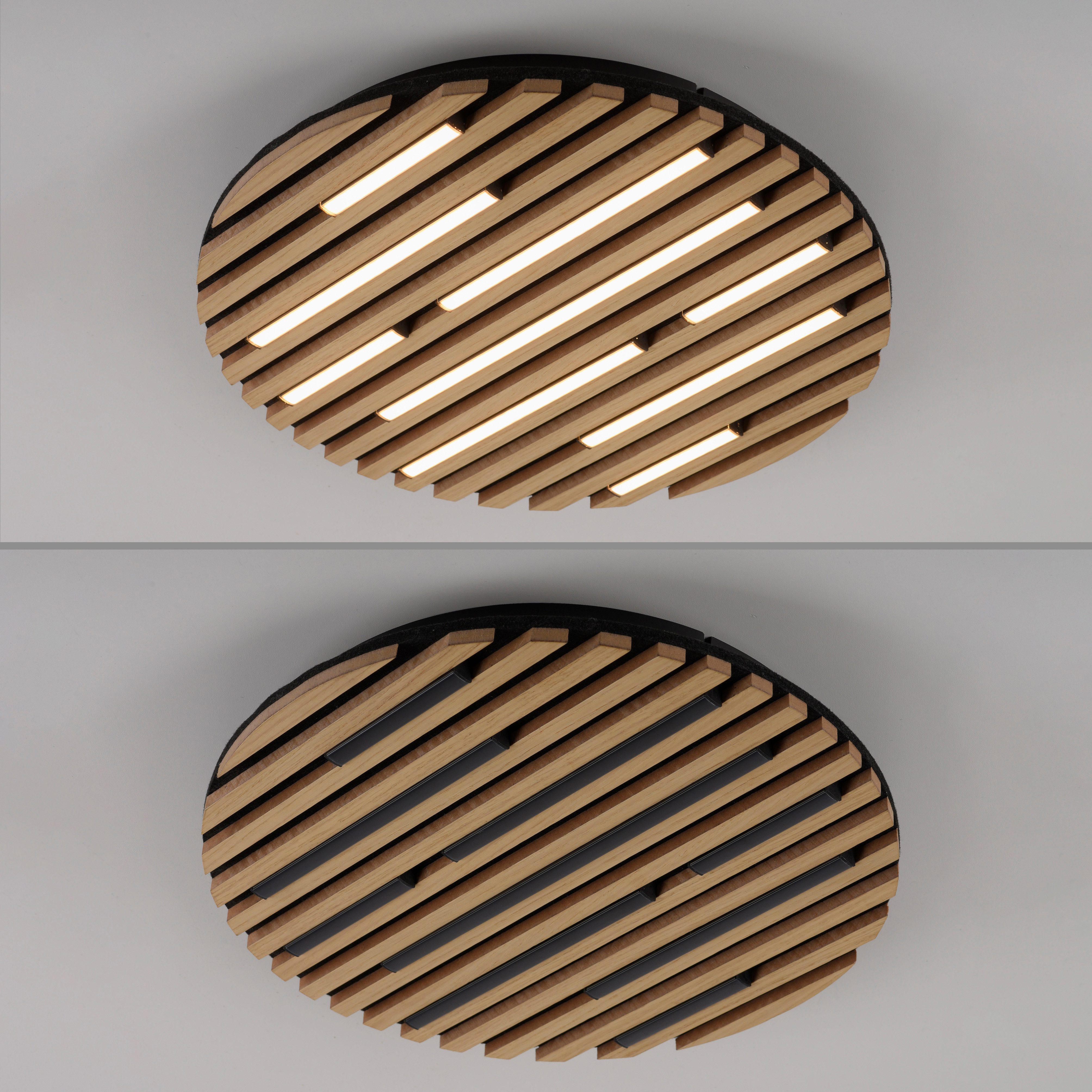 my home Deckenleuchte Unnestad Akustikpaneele, LED fest integriert, Warmwei günstig online kaufen