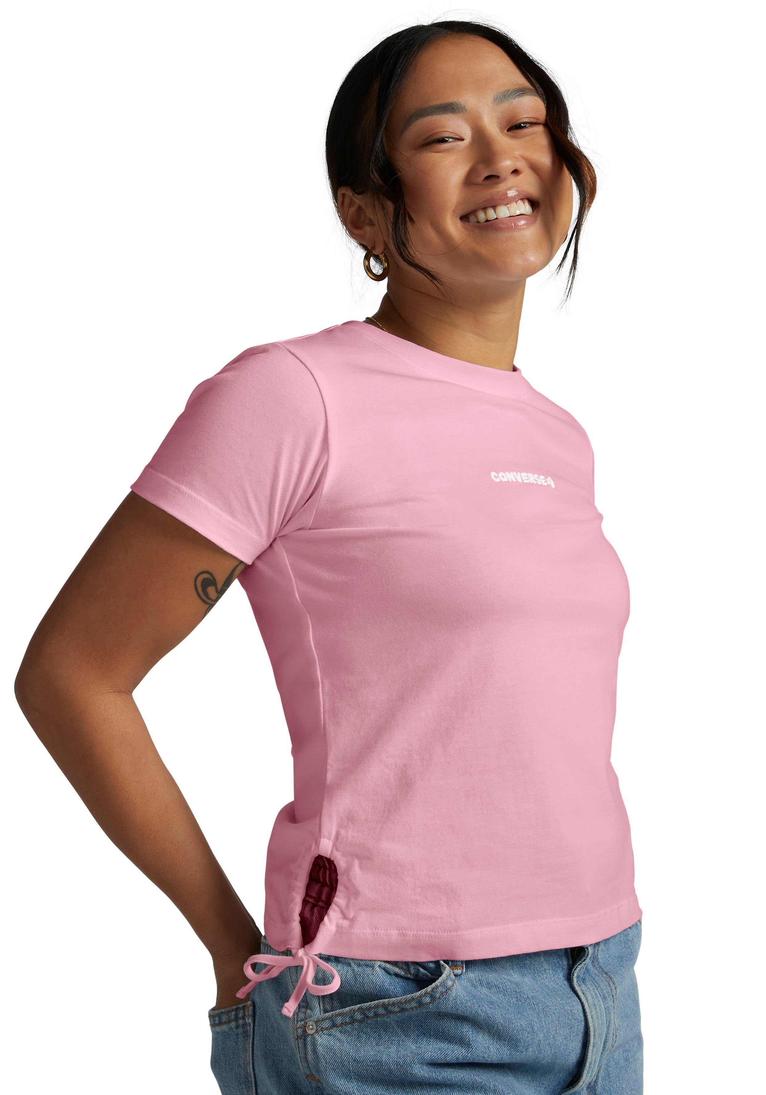 Converse T-Shirt WORDMARK FASHION NOVELTY TOP night flamingo | Sport-T-Shirts