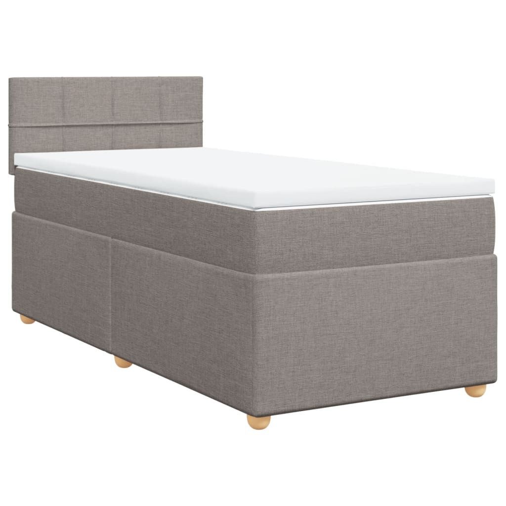 vidaXL Bett Boxspringbett mit Matratze Taupe günstig online kaufen
