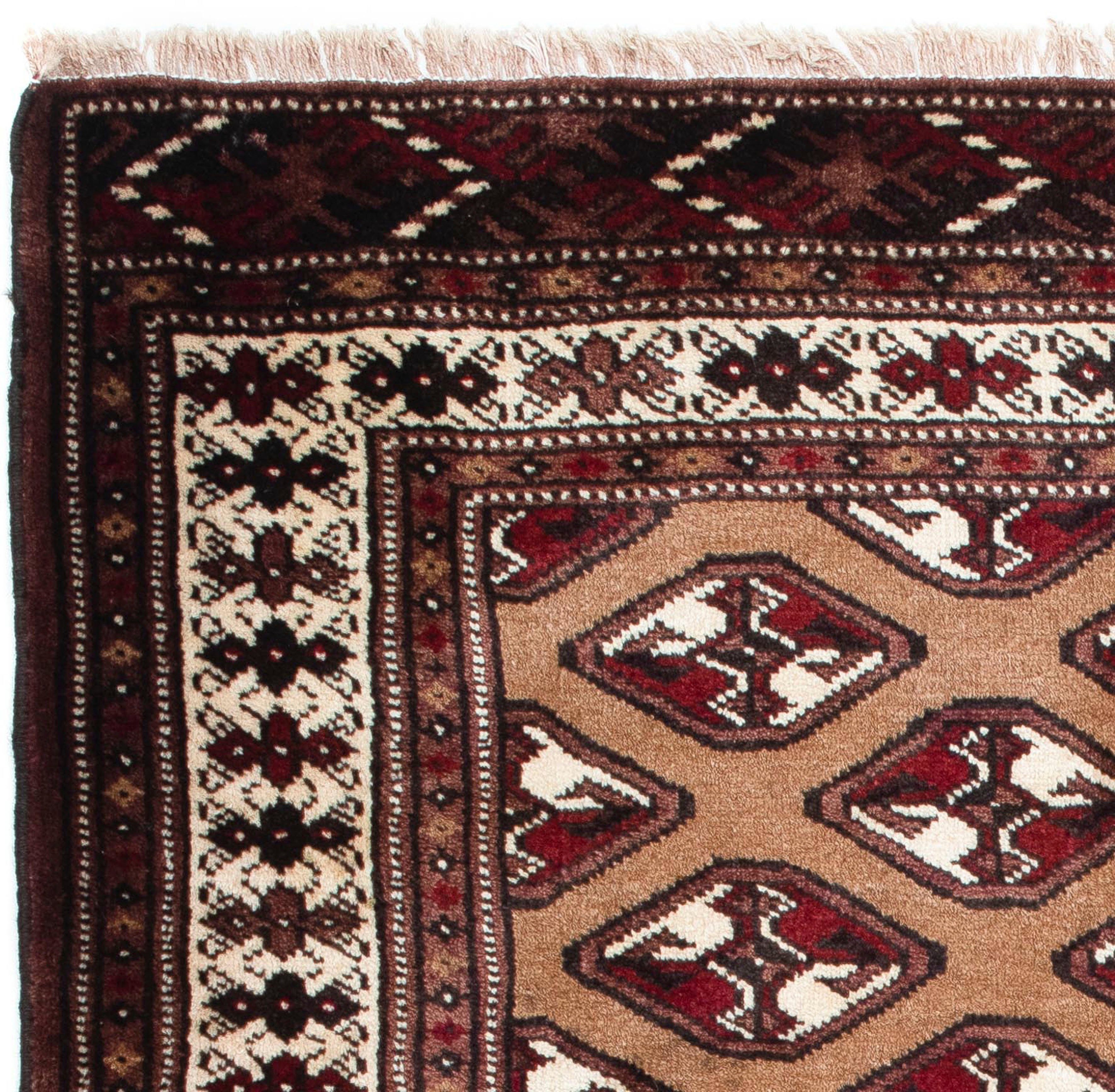 Orientteppich Belutsch - 164 rechteckig, braun, Zertifikat 8 morgenland, - mit x Wohnzimmer, Einzelstück cm Höhe: mm, Handgeknüpft, 110