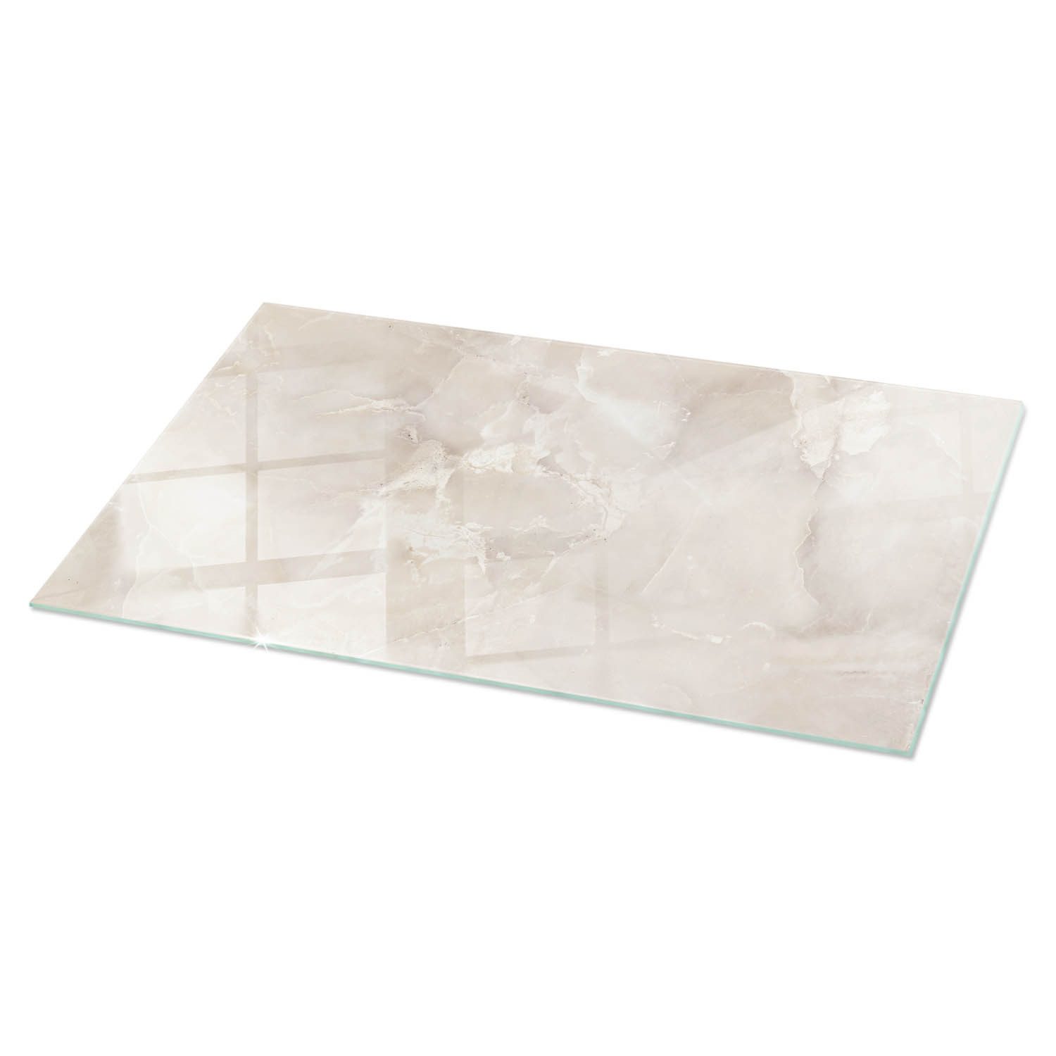 Tulup Tischplatte Glasplatte für Couchtisch Marmor-Texturmuster Glas Tischplatte