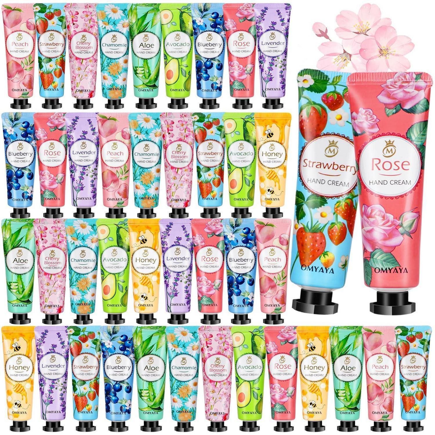 LuxusKollektion Handcreme Handcreme Set 40 Stück 10 Duft Mini