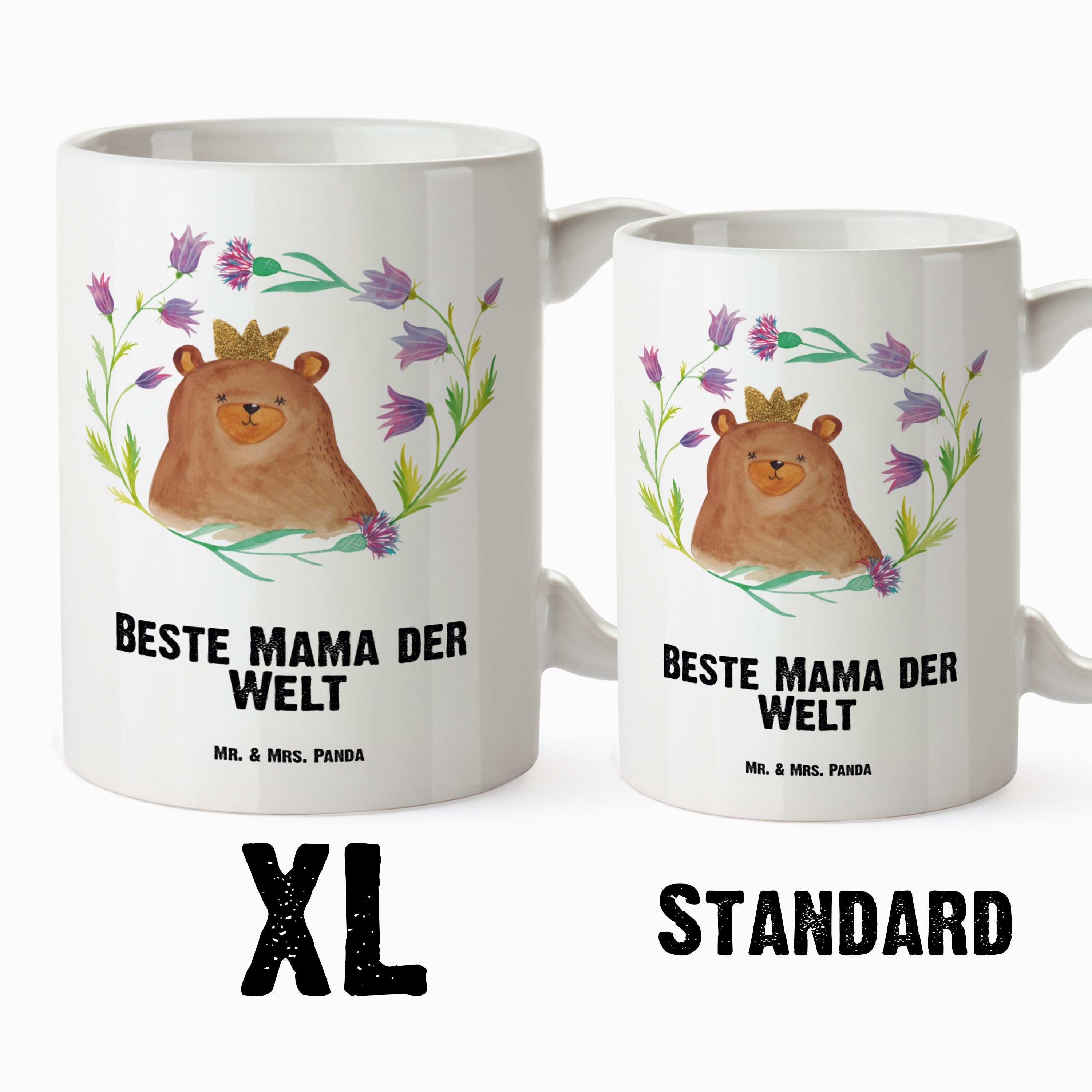 Bär Mr. - Kaffeetasse, Königin Tasse Mrs. Grosse XL Keramik Weiß Tasse Geschenk, Panda Ta, Jumbo - & Teddybär,