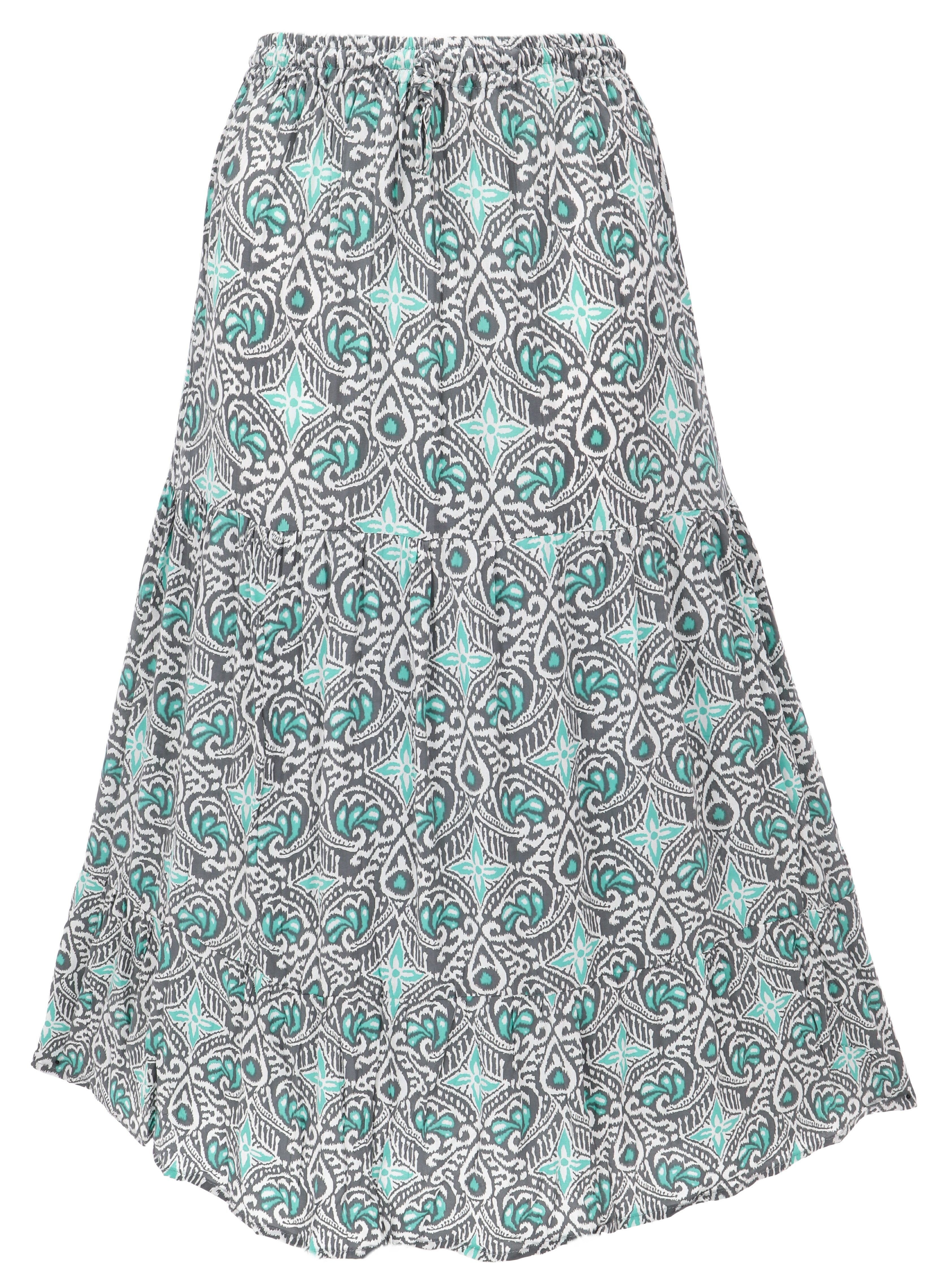 Guru-Shop Minirock Maxirock Batik, langer Sommerrock, günstig online kaufen