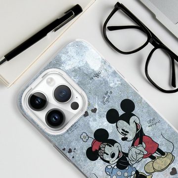 DeinDesign Handyhülle Disney Mickey & Minnie Mouse Vintage Mickey&Minnie In Love, Apple iPhone 14 Pro Silikon Hülle Bumper Case Handy Schutzhülle