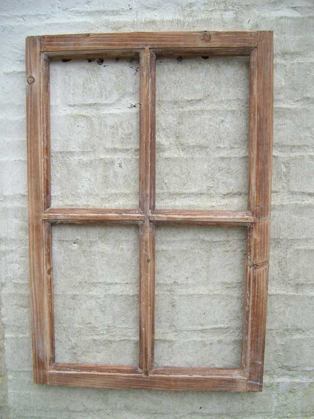 Deko-Impression Wanddekoobjekt Fenster Sprossenfenster Bilderrahmen Wandobjekt, Wanddekoration Holz (1 St)
