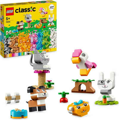 LEGO® Konstruktionsspielsteine Kreative Tiere (11034), LEGO Classic, (450 St), Made in Europe