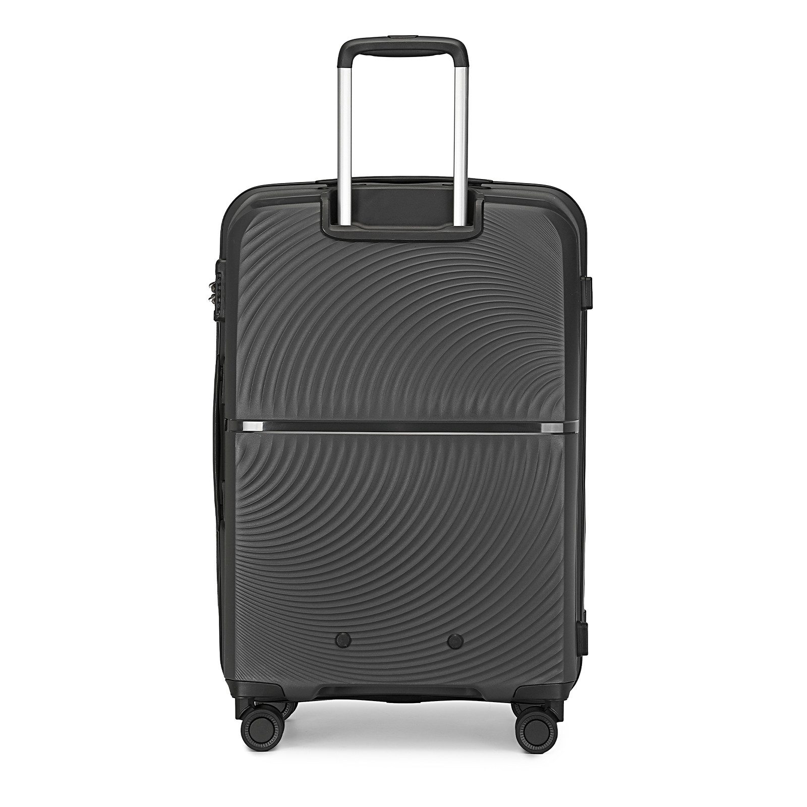 British Traveller Koffer Hartschale Koffer Trolley PP Handgepäck Reisekoffer mit 4 Spinnerräder – Bild 4 von 5
