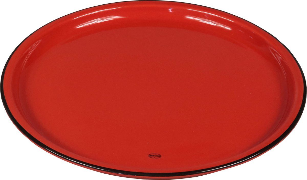 Capventure Тарелки Тарелки Тарелка обеденная Essteller Groß Ø27cm Geschirr Retro Cabanaz rot