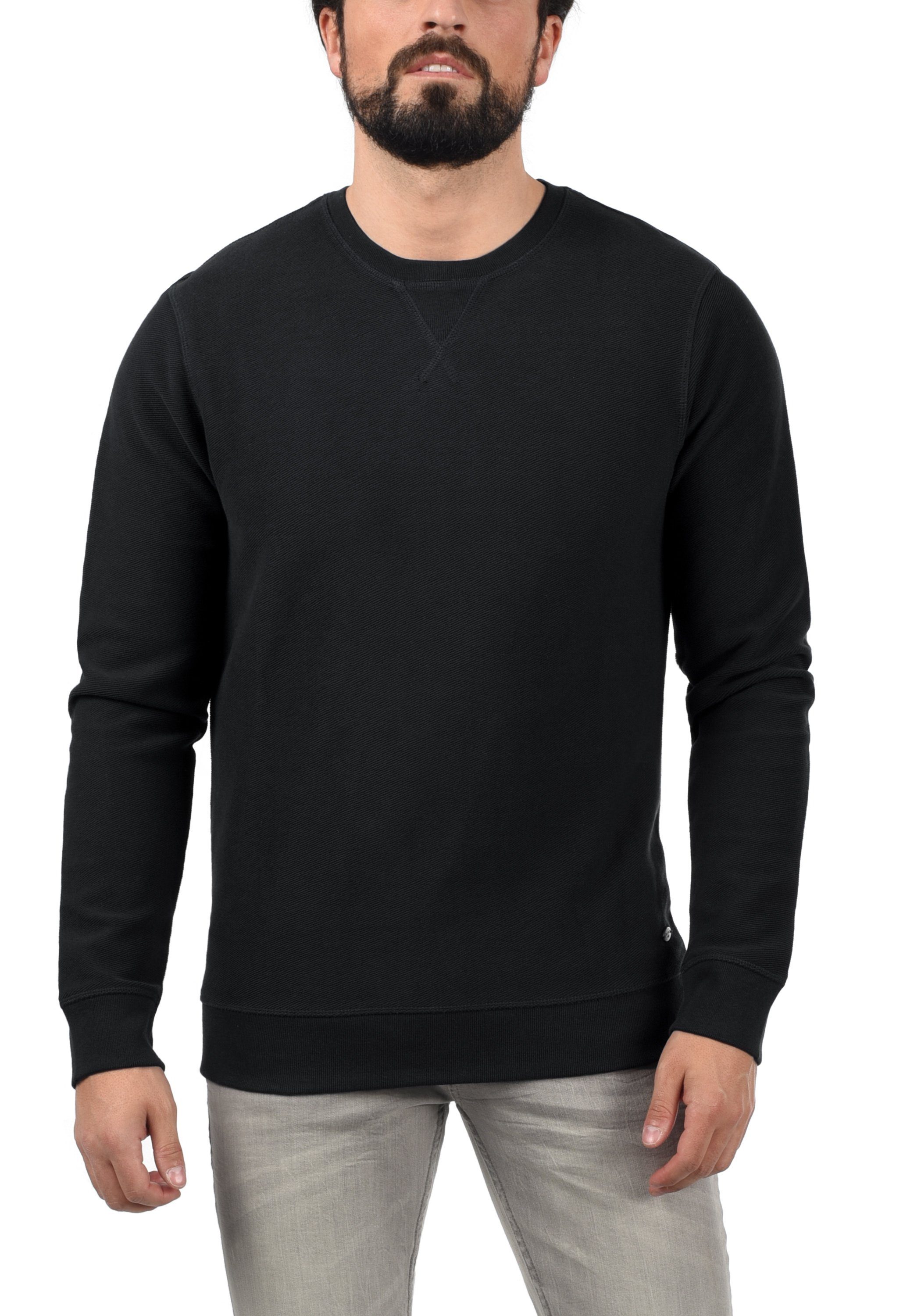 Blend Longpullover BHFalk Sweatpullover mit Metallbadge günstig online kaufen