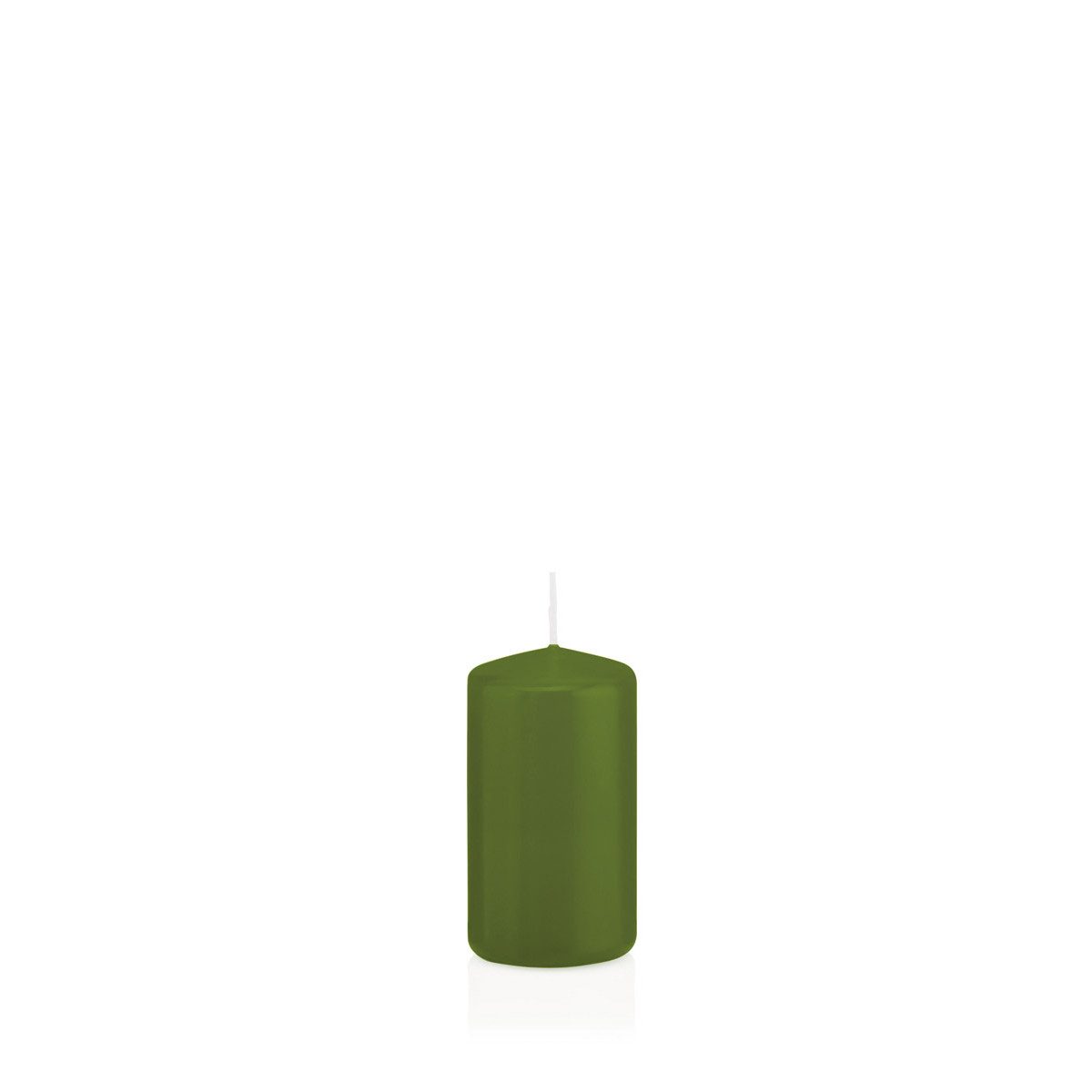 Wiedemann Kerzen Stumpenkerze Stumpenkerzen Olive Ø 38 x 80 mm, 24 Stück
