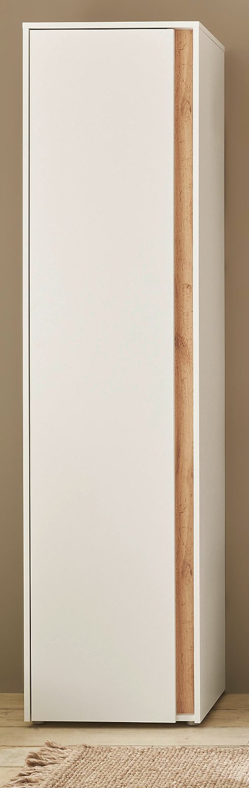 Furn.Design Schuhschrank Center (Mehrzweckschrank in weiß mit Wotan Eiche, günstig online kaufen