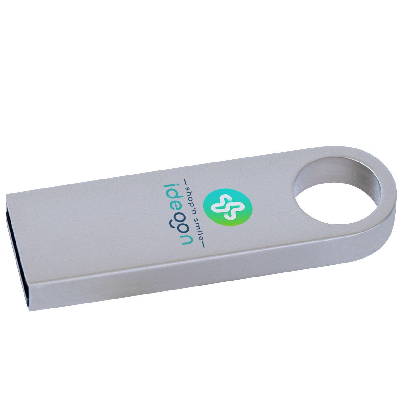 shop'n smile ideoon 64GB USB 3.0 Stick Schnelle Datenübertragung zuverlässiger Speicher USB-Stick (64 GB USB 3.0, Metallgehäuse, schlank & leicht, bis 20 MB/s)