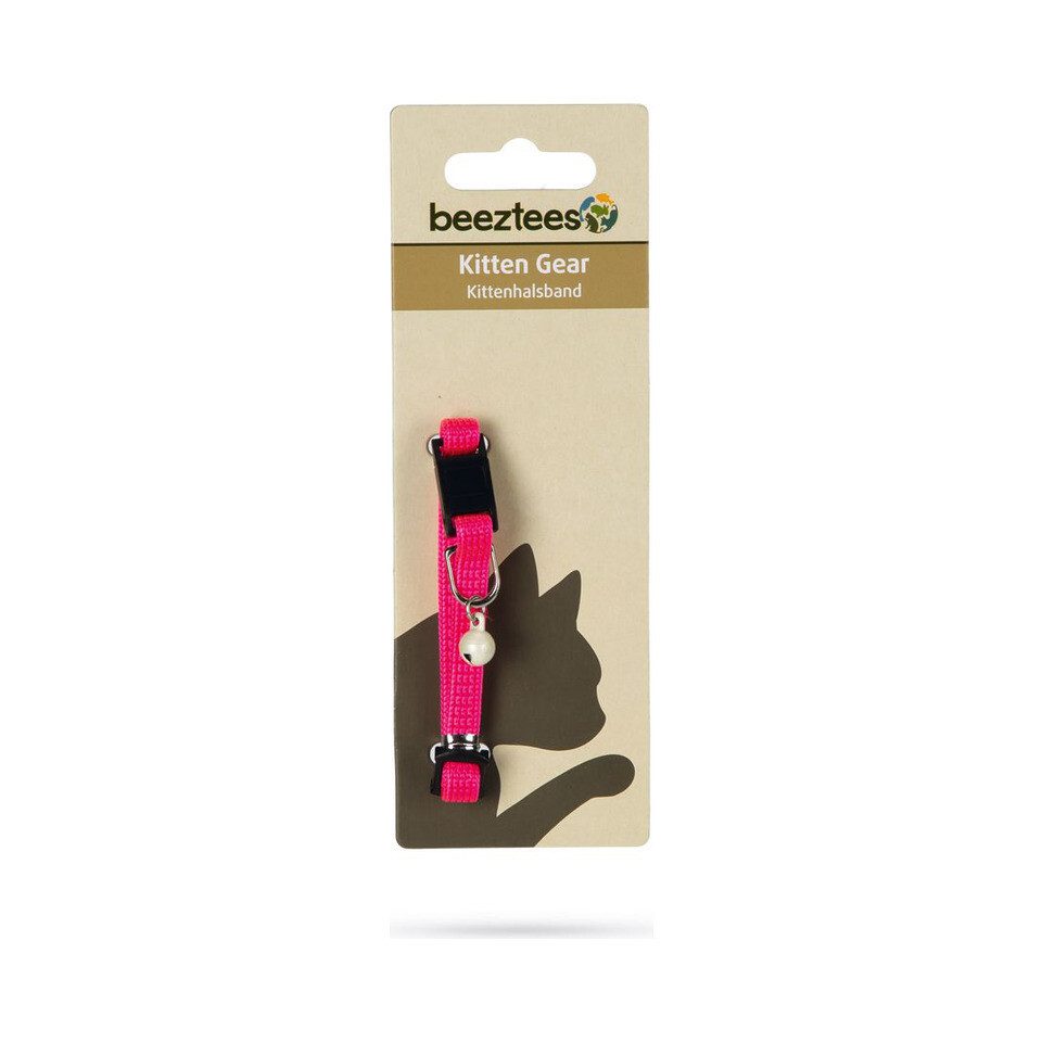 Beeztees Katzen-Halsband Kätzchenhalsband Nylon knallrosa