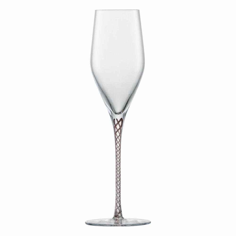 Zwiesel Glas Sektglas Spirit Aubergine, Glas, handgefertigt