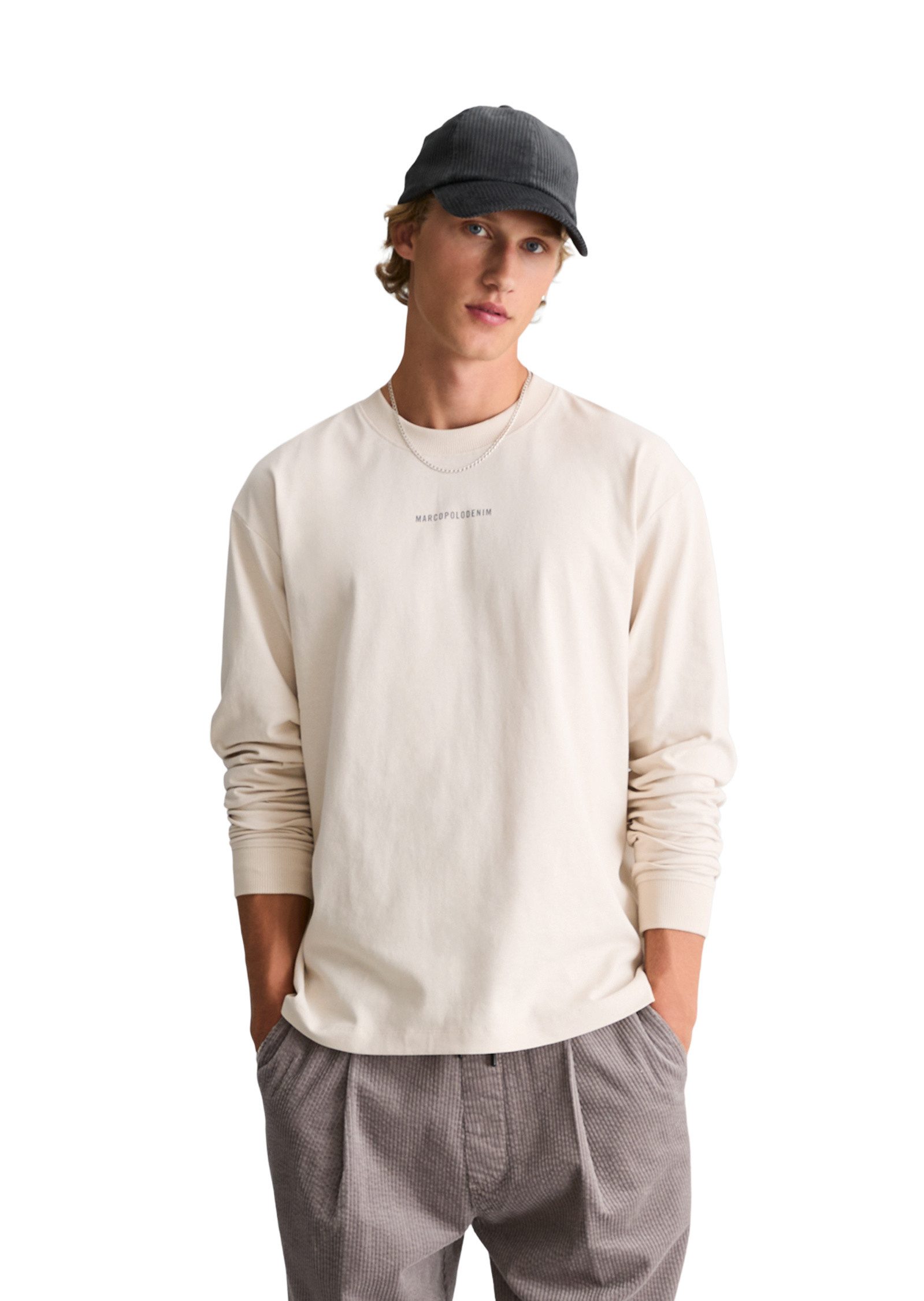 Marc O'Polo DENIM Langarmshirt aus Bio-Baumwolle