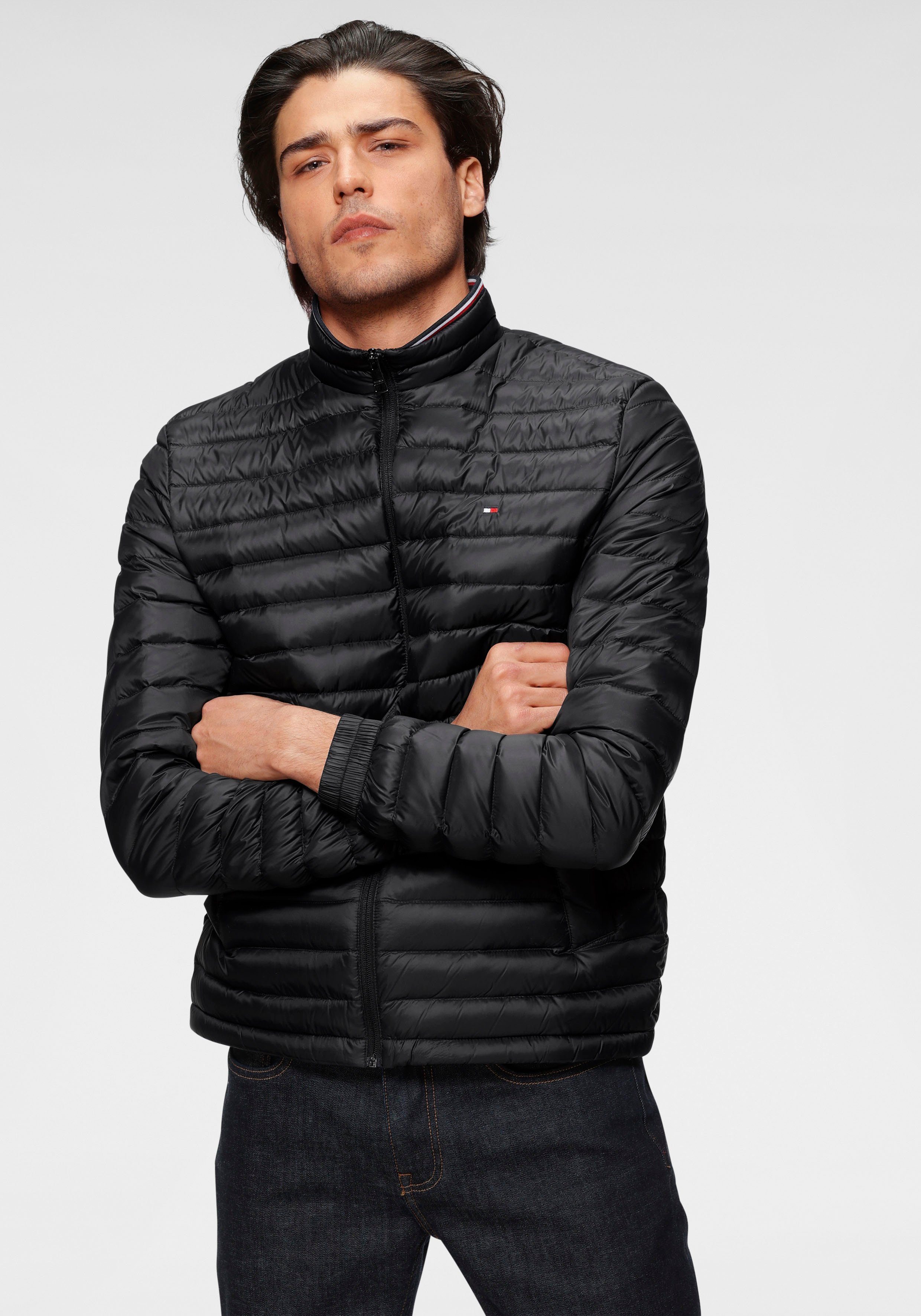 PACKABLE Hilfiger JACKET black CORE RECYCLED Tommy Steppjacke
