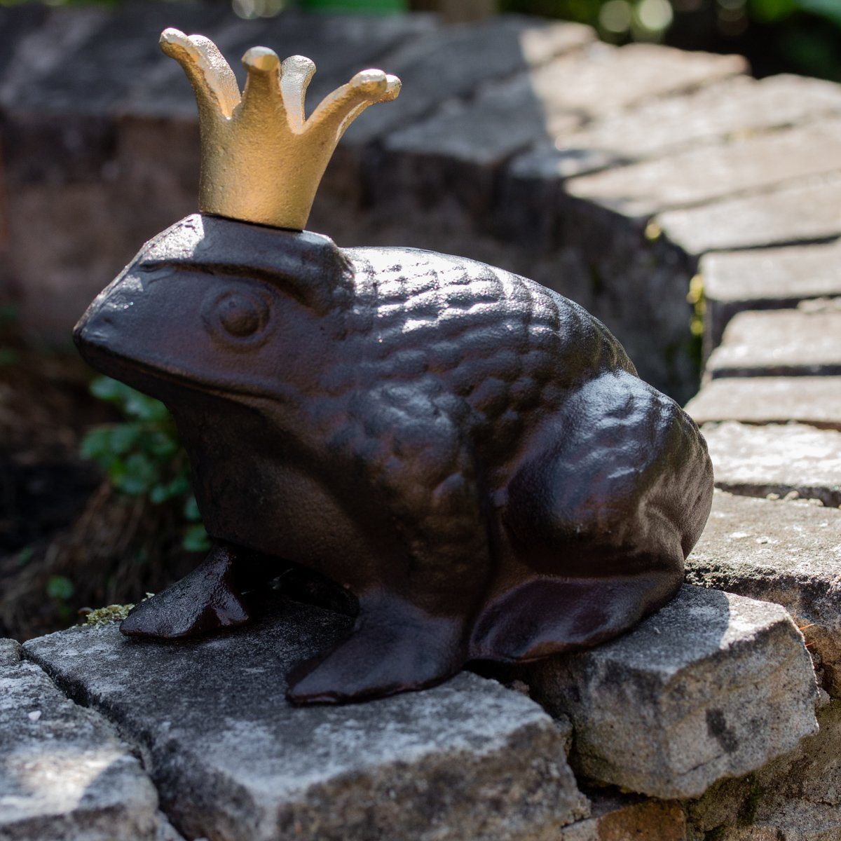 Antikas Gartenfigur Skulptur Froschkönig, Frosch aus günstig online kaufen