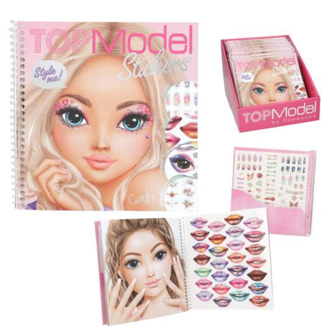 Depesche Spiel TOPModel Dress Me up Face Stickerbuch - Make-up & Beauty